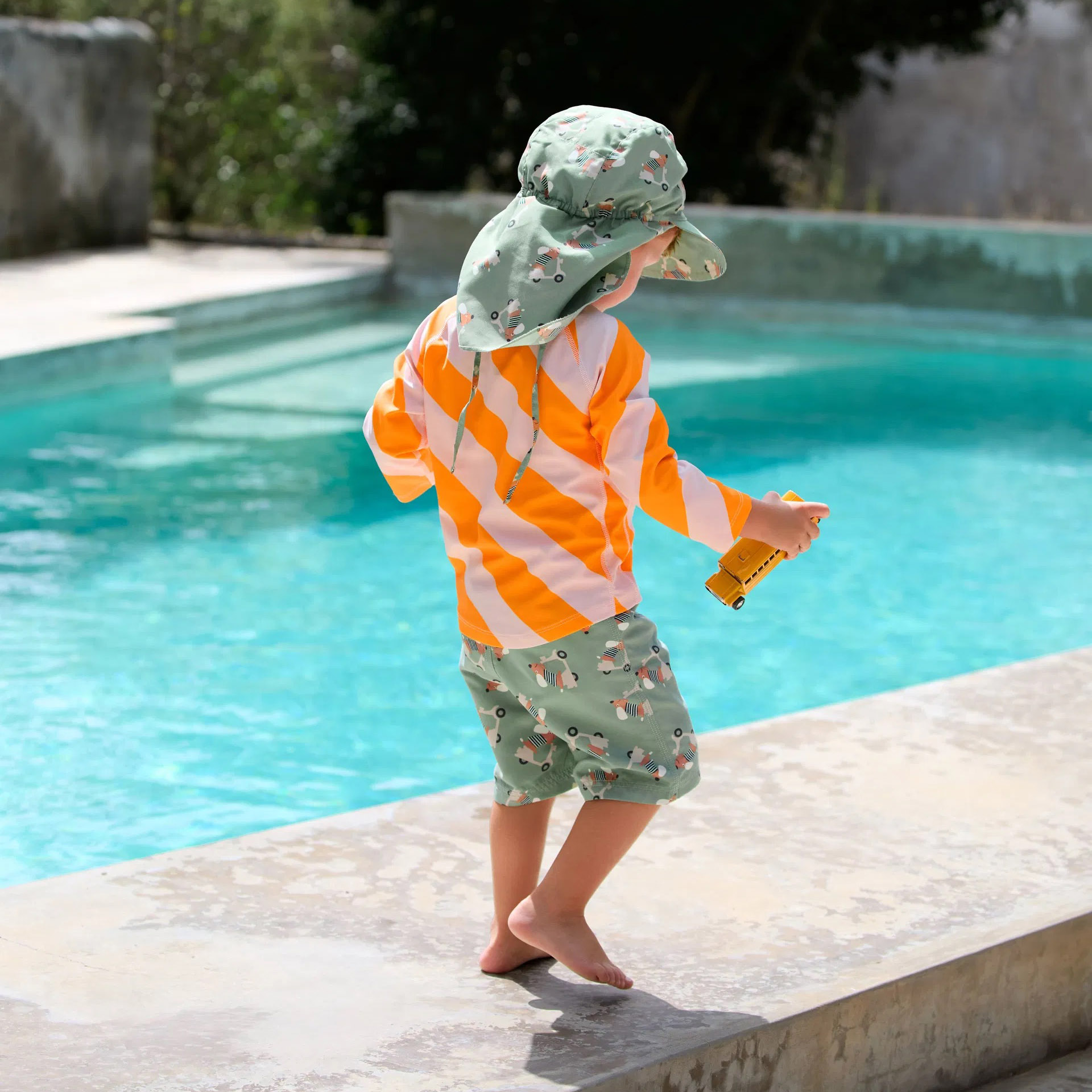 UV-Sonnenhut Hund Grün