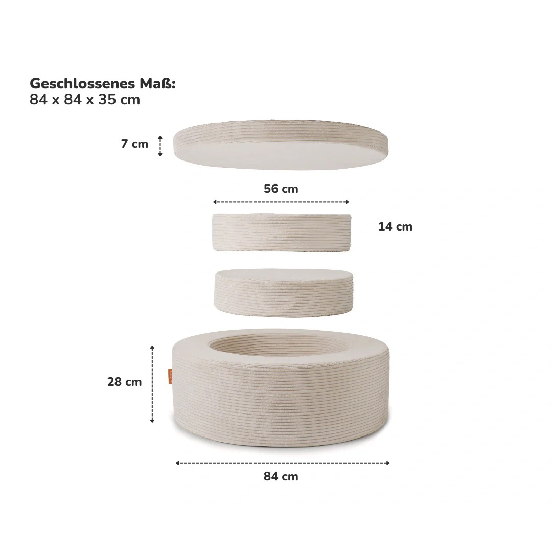 Donut Cord Creme Beige