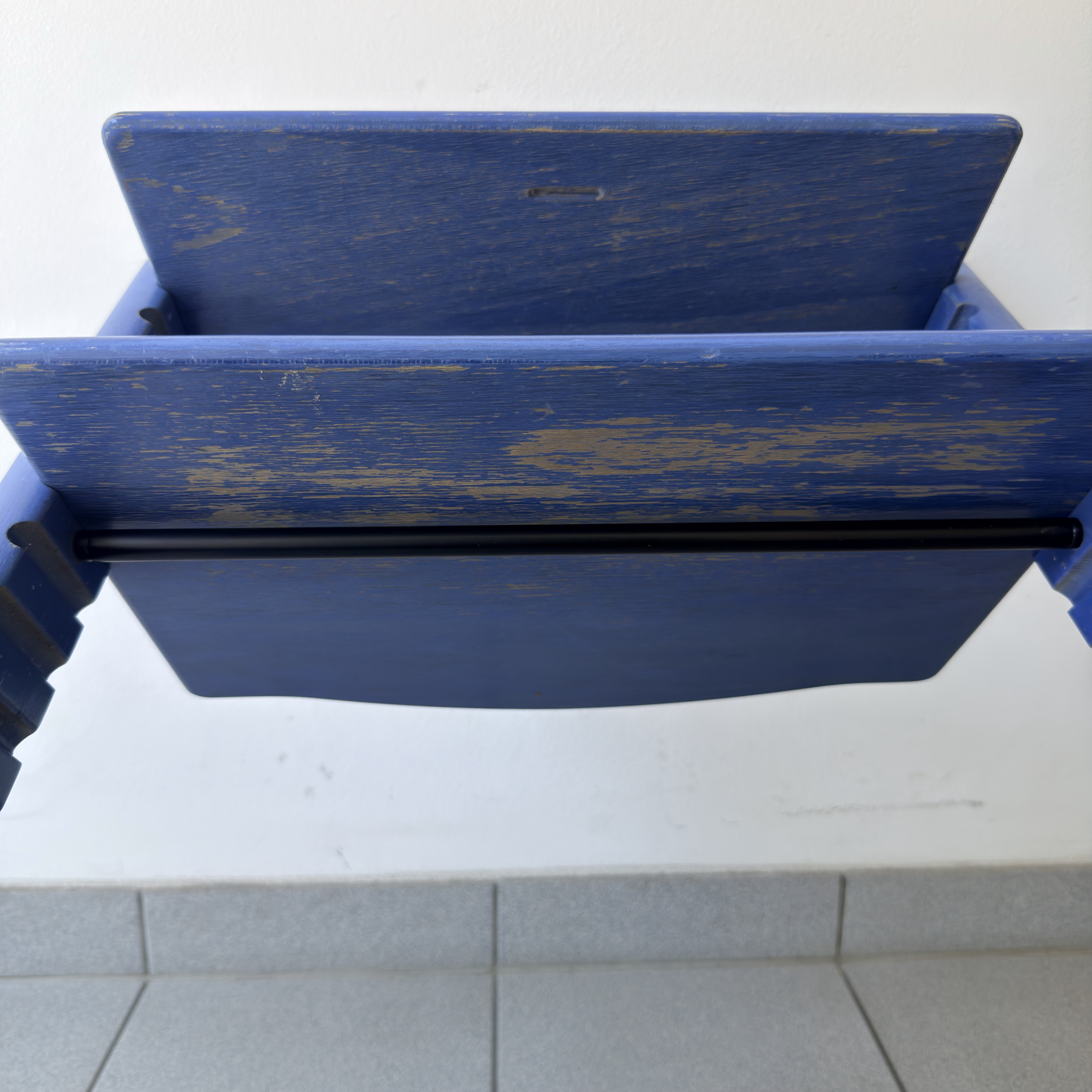 Hochstuhl Mittelblau