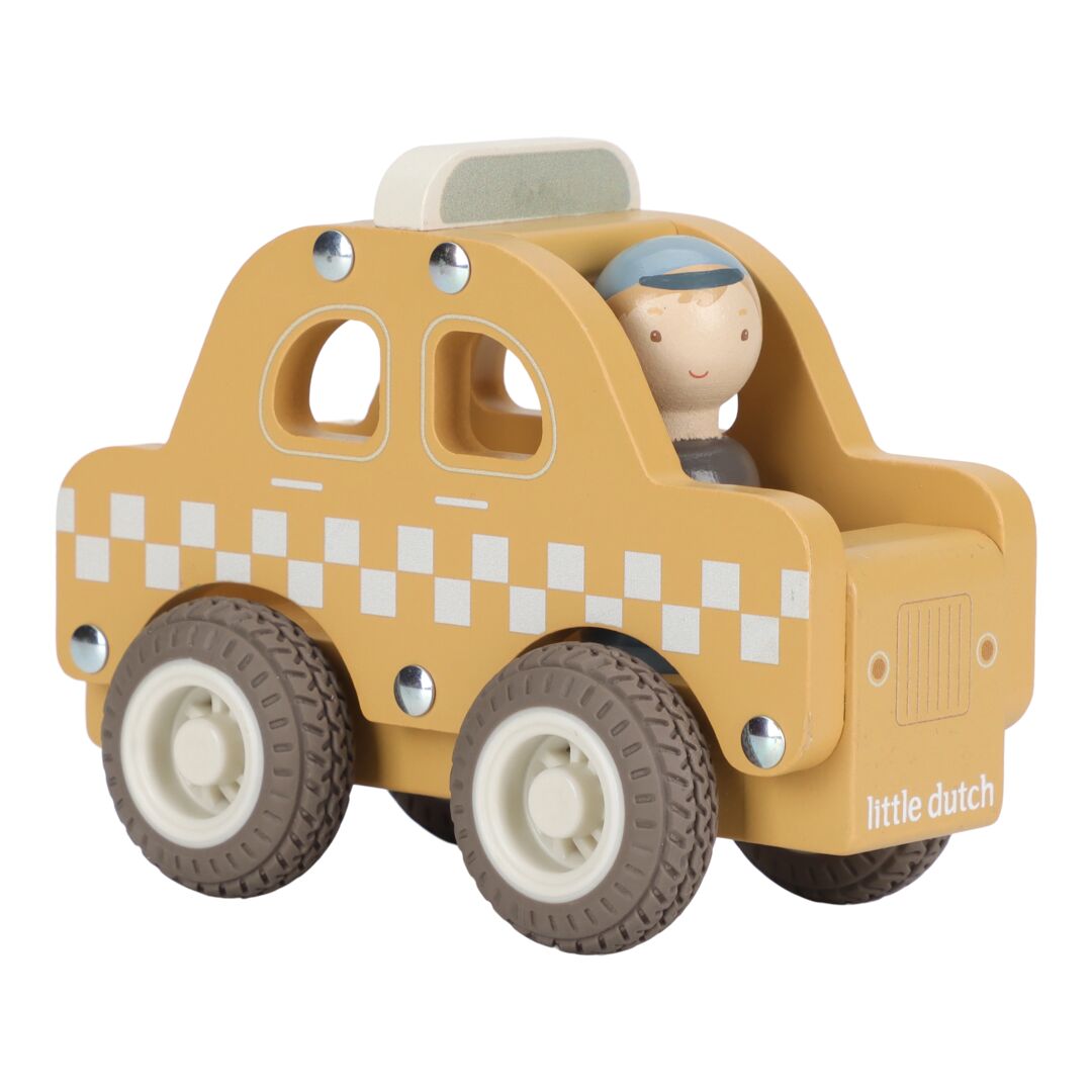 Taxi mit Holzpuppe