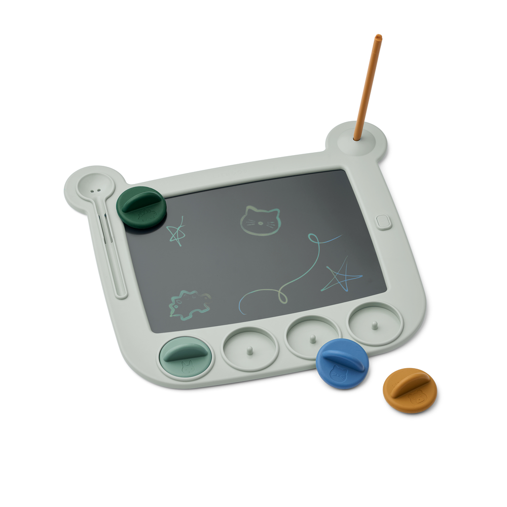 LCD-Zeichenbrett mit Stempeln Venzora Dove Blue Multi Mix