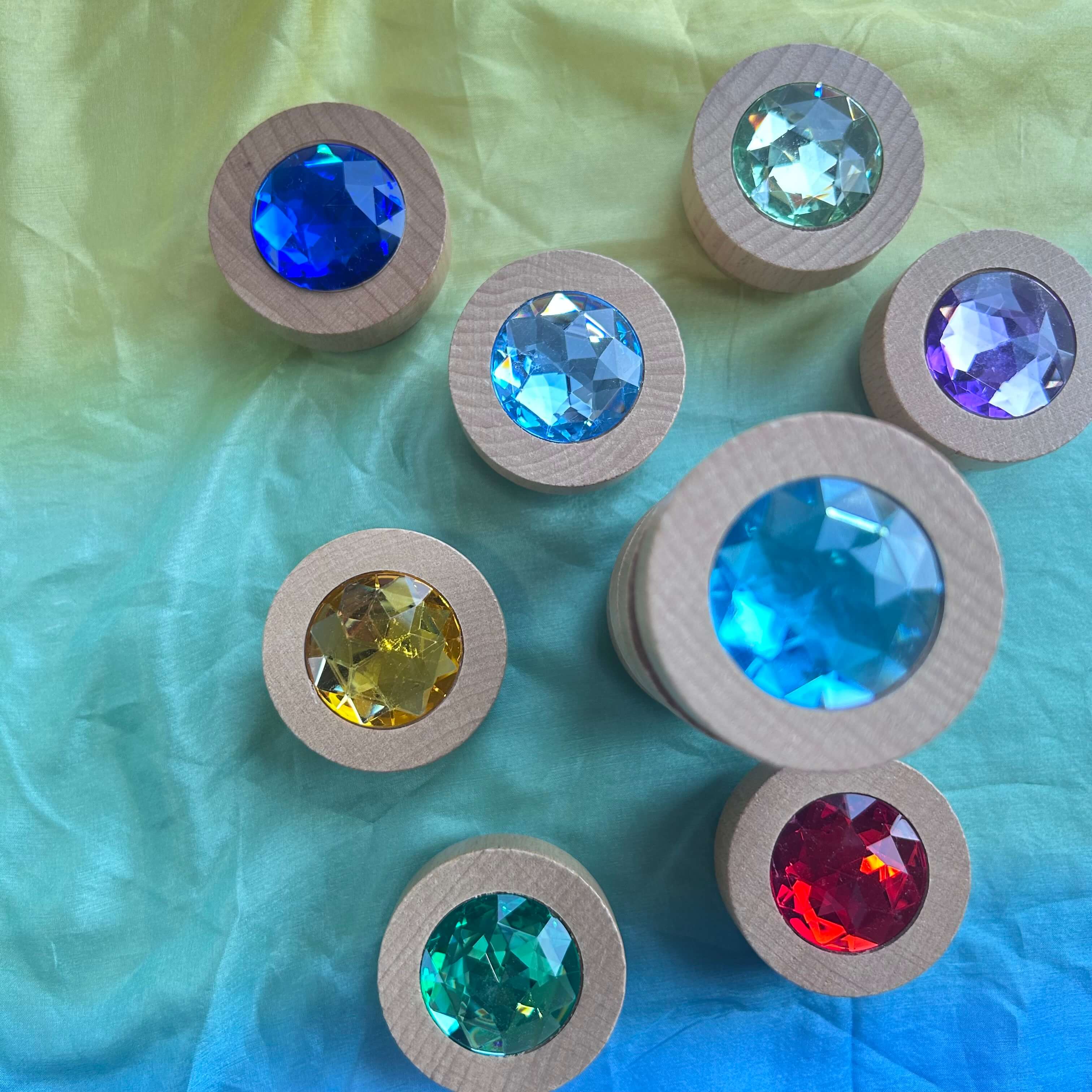 Holz Funkelstein Einzelstück