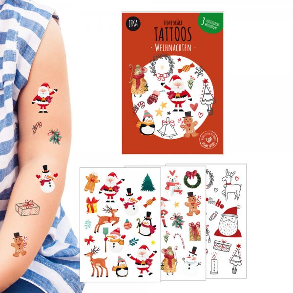 Temporäre Tattoos Weihnachten