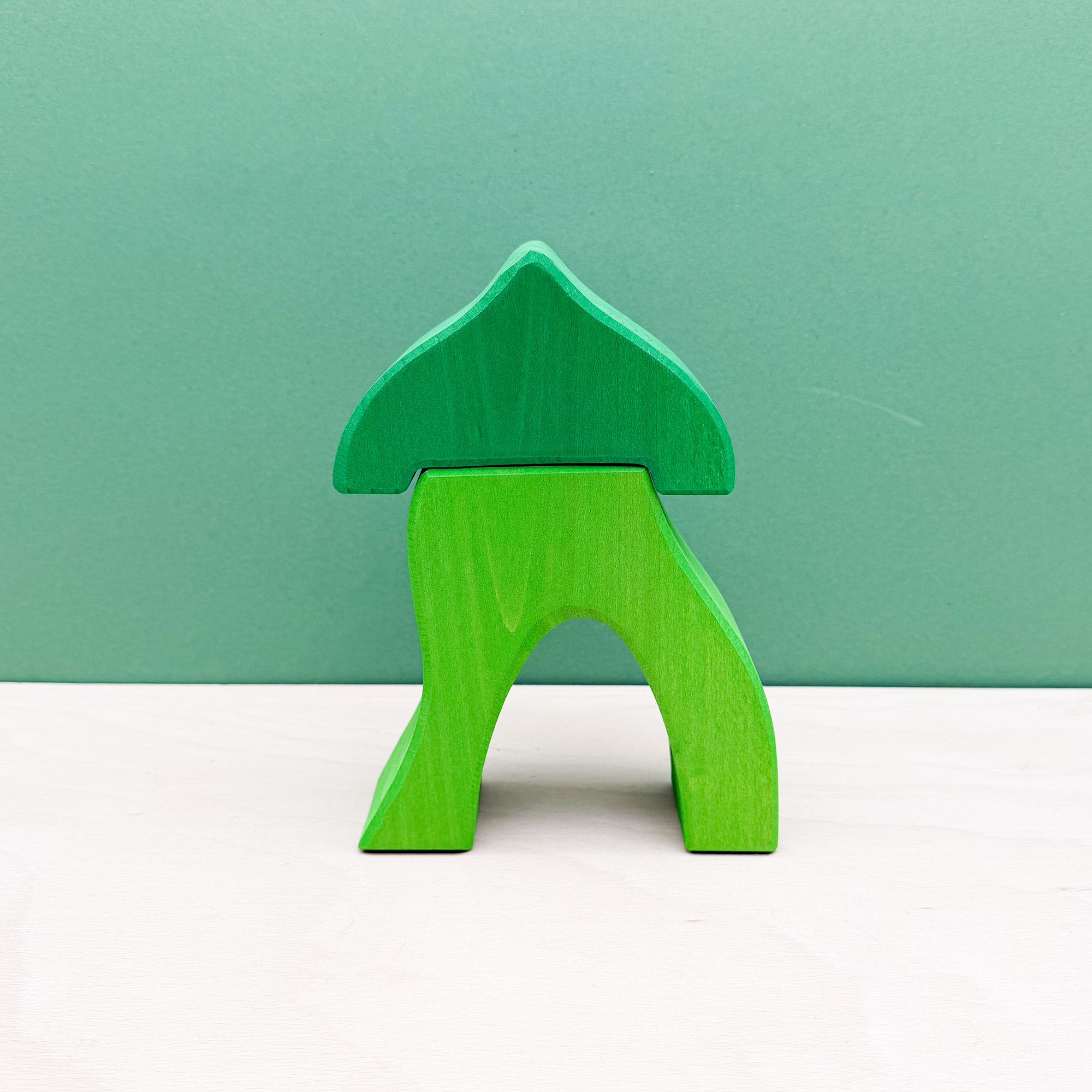 Buntes Zwergenhaus Grün