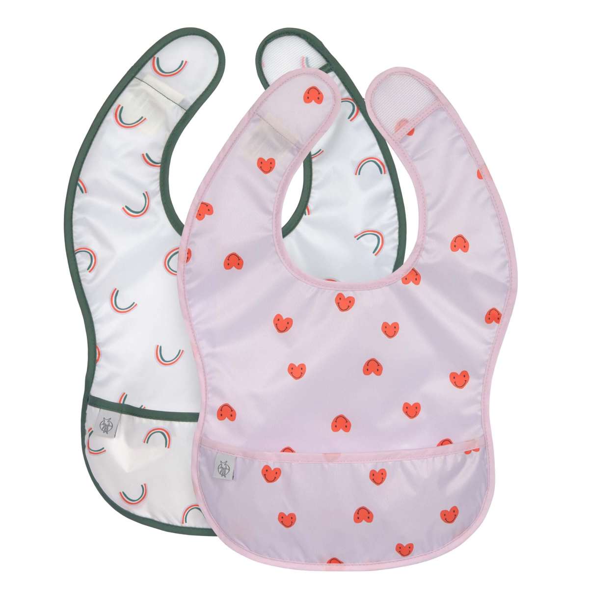 Lätzchen Set Little Rascals Smile Heart Lavender