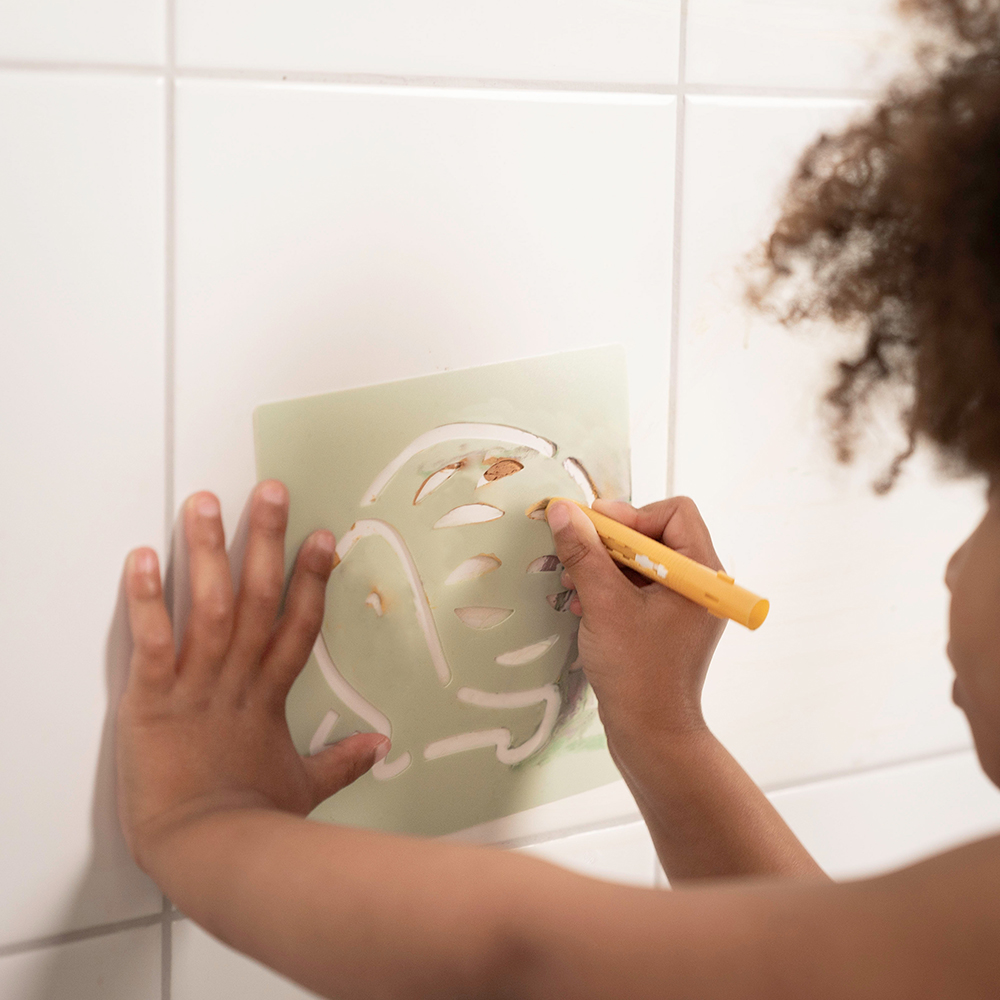 Bademalset mit Stiften und Schablonen Bademalset mit Stiften und Schablonen