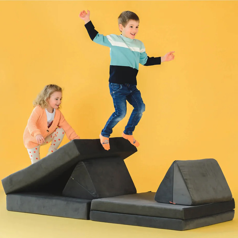 Spielsofa Velours Elefant Grau Spielsofa Velours Elefant Grau