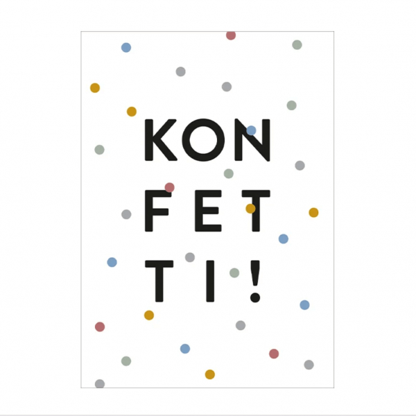 Karte Konfetti