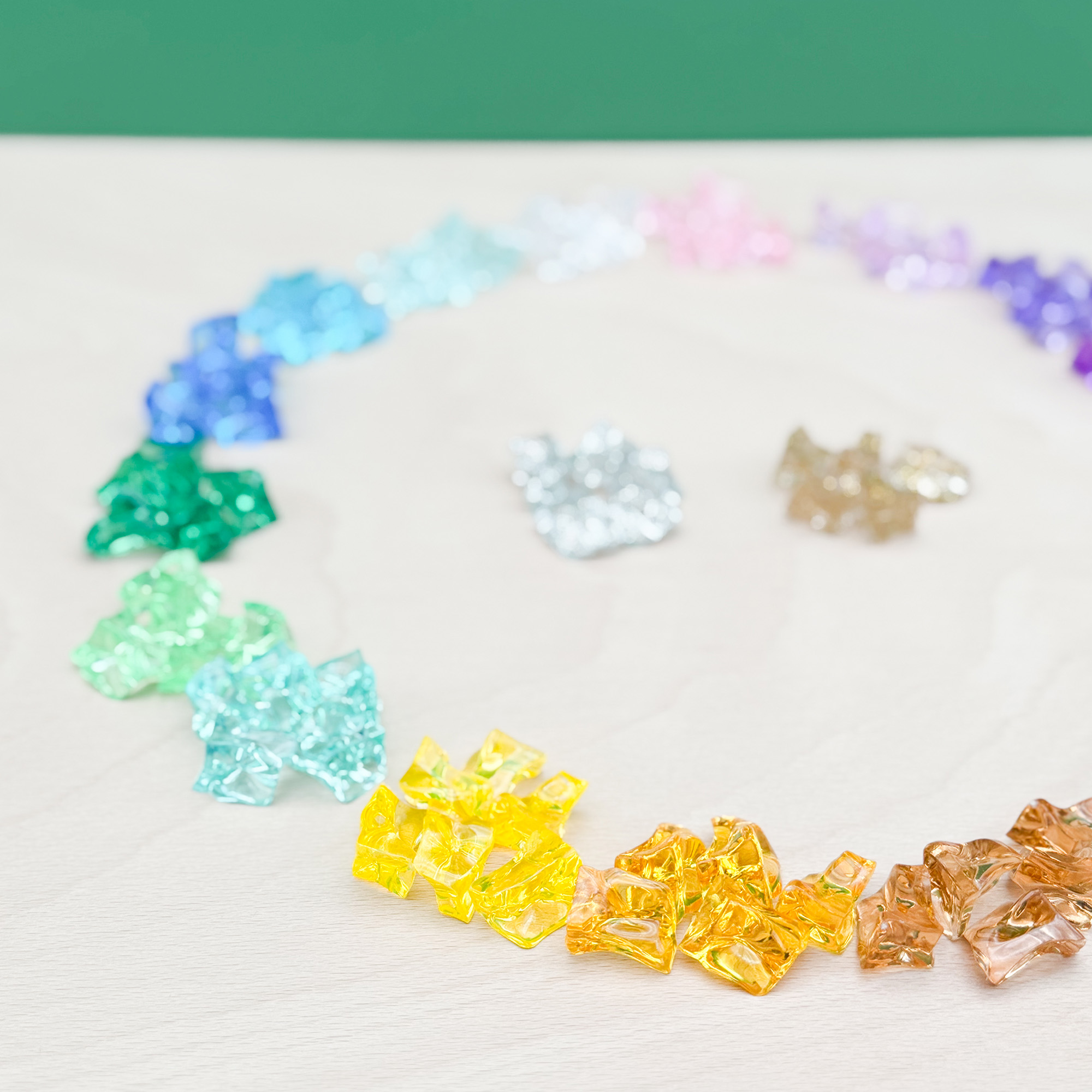 Legesteine 4 Elemente Feuer, Wasser, Erde, Luft 100tlg.