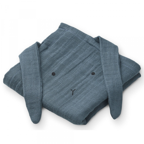 Mulltücher Set Hannah Hase Whale Blue
