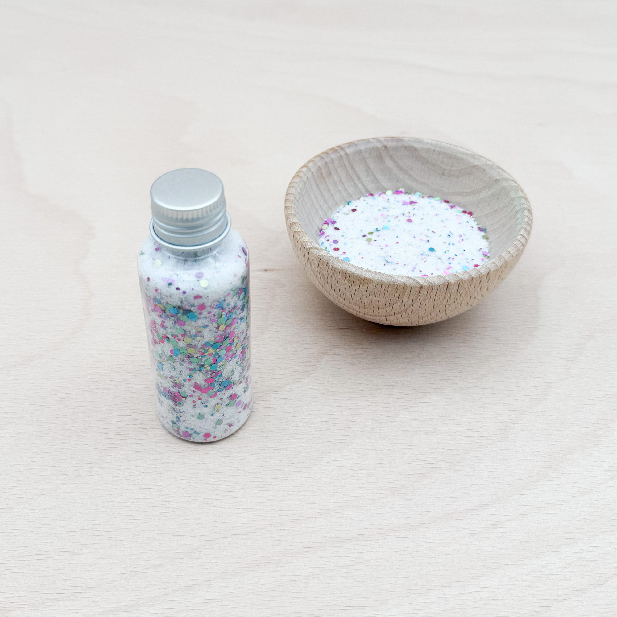 Schneepulver Flurry Weiß mit Glitzer