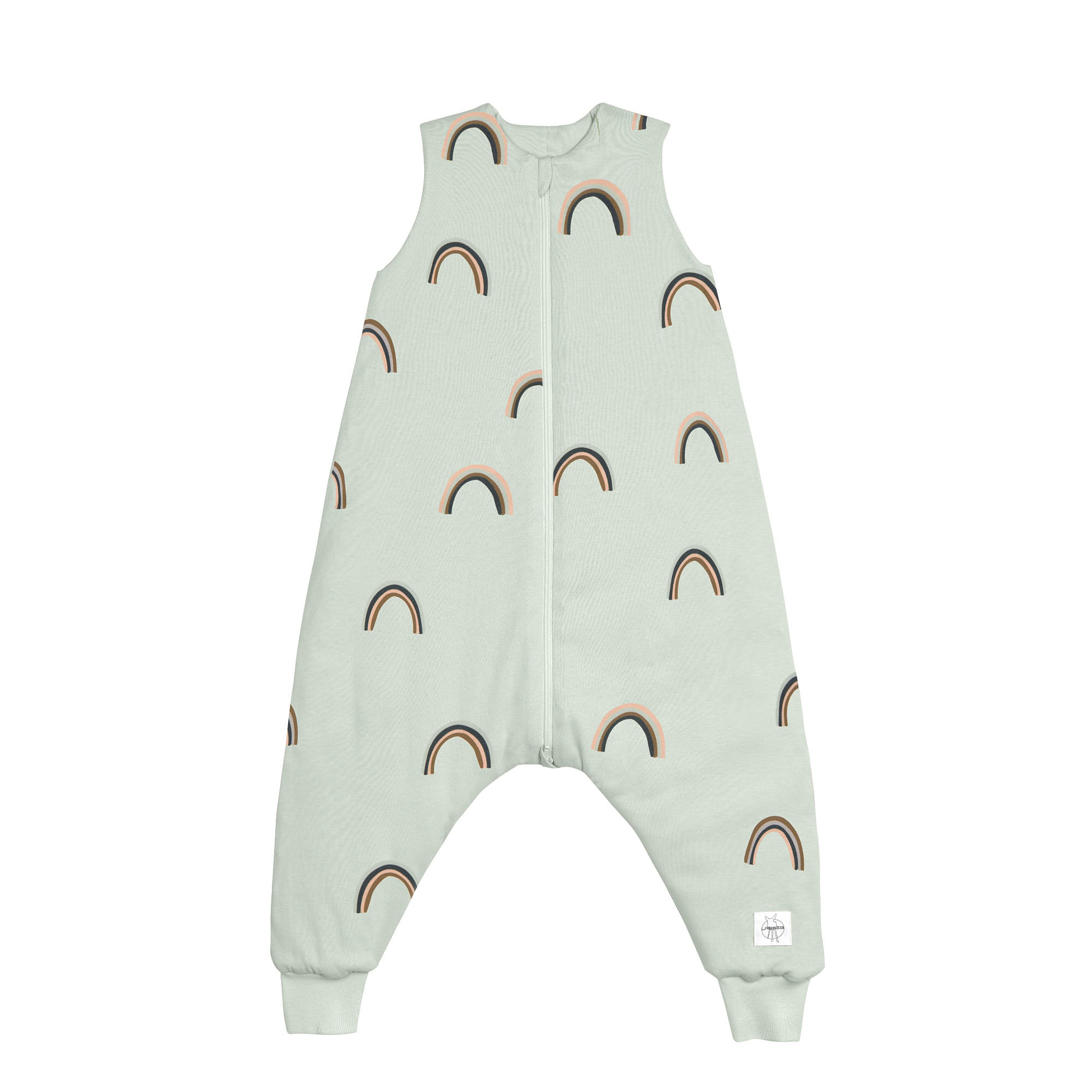 Schlafsack mit Füßen Rainbow Mint 2,5 TOG