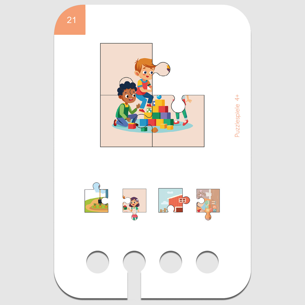 Lochkasten Kartensatz 4+ Puzzle Spiele Lochkasten Kartensatz 4+ Puzzle Spiele