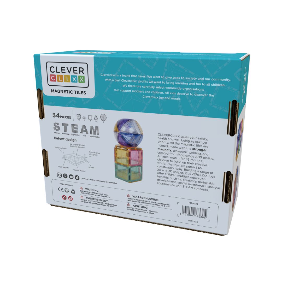 Magnetbausteine Kuppel Set Pastell 34tlg. Magnetbausteine Kuppel Set Pastell 34tlg.