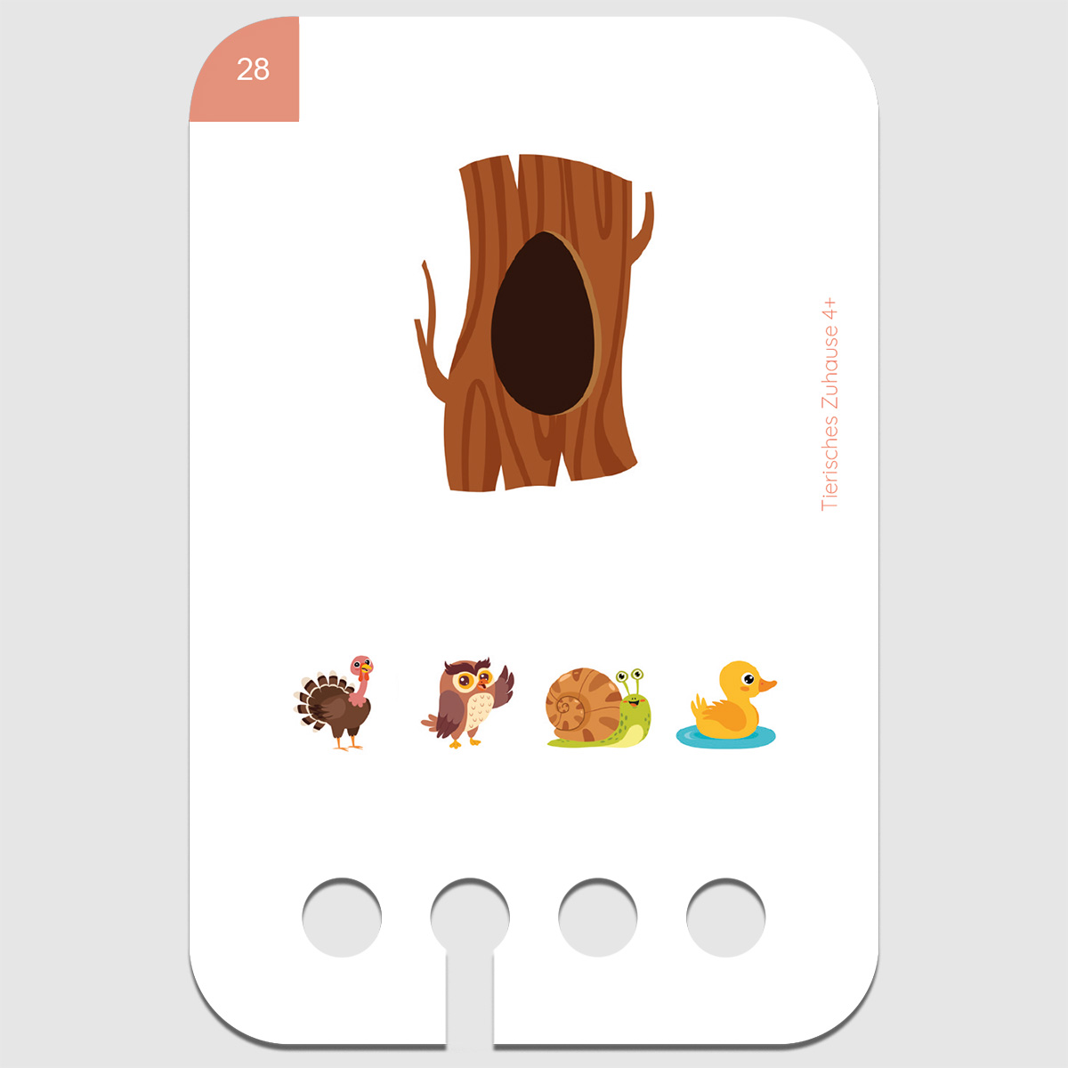 Lochkasten Kartensatz 4+ Tierisches Zuhause Lochkasten Kartensatz 4+ Tierisches Zuhause