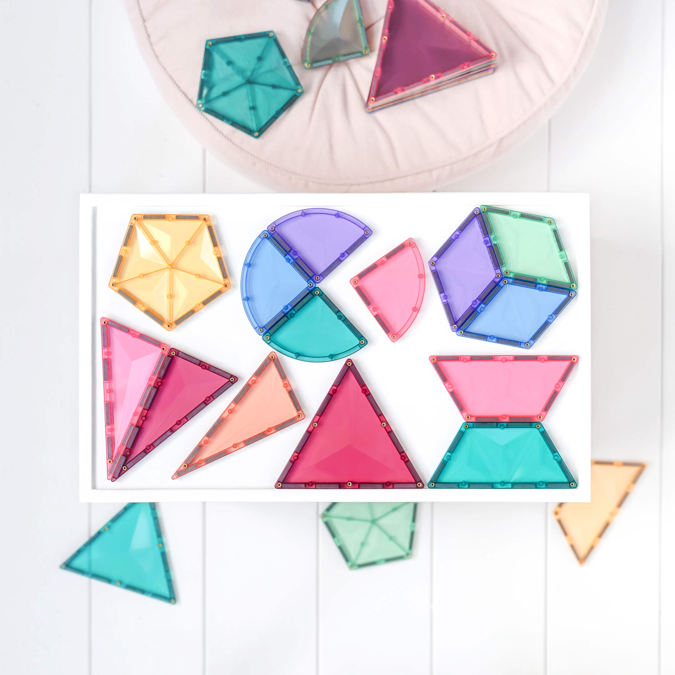 Magnetbausteine Pastel Shape Expansion Pack 48tlg.