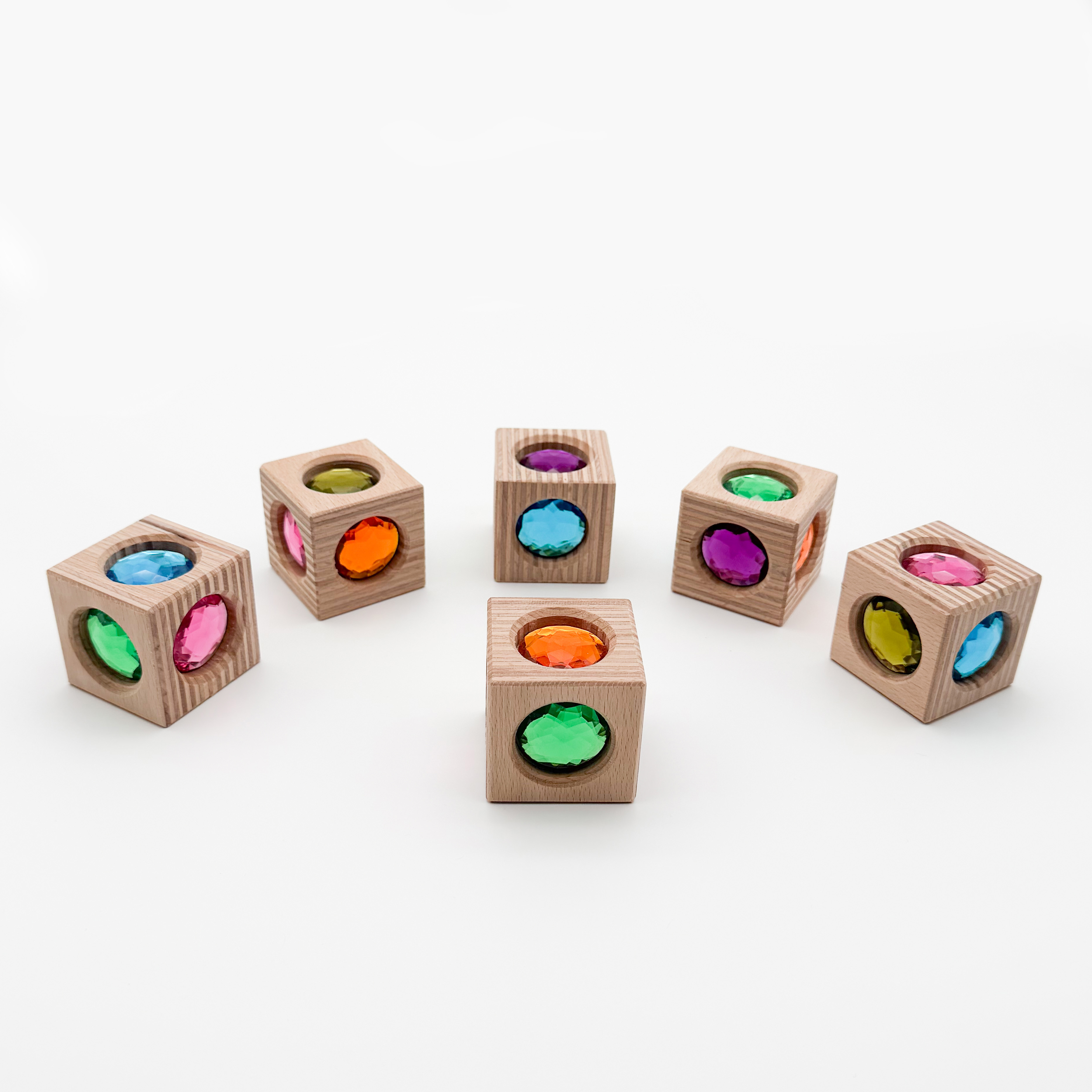 Edelbaustein Würfel Einzelstück 