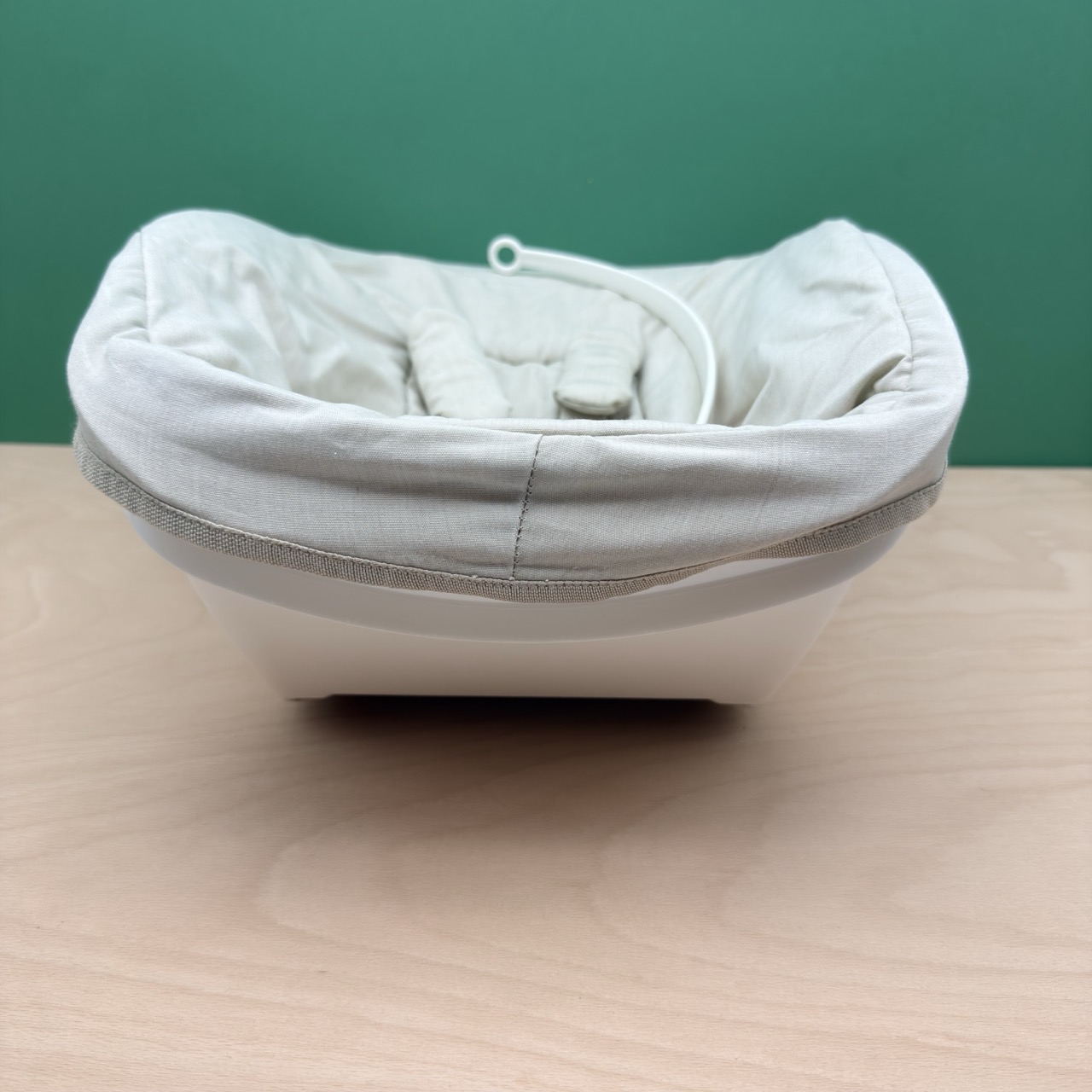 Newborn Set Beige akzeptabler Zustand mit Extrabezug kariert
