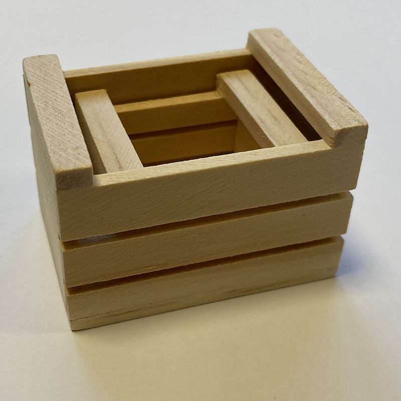Miniatur Holzkisten-Set