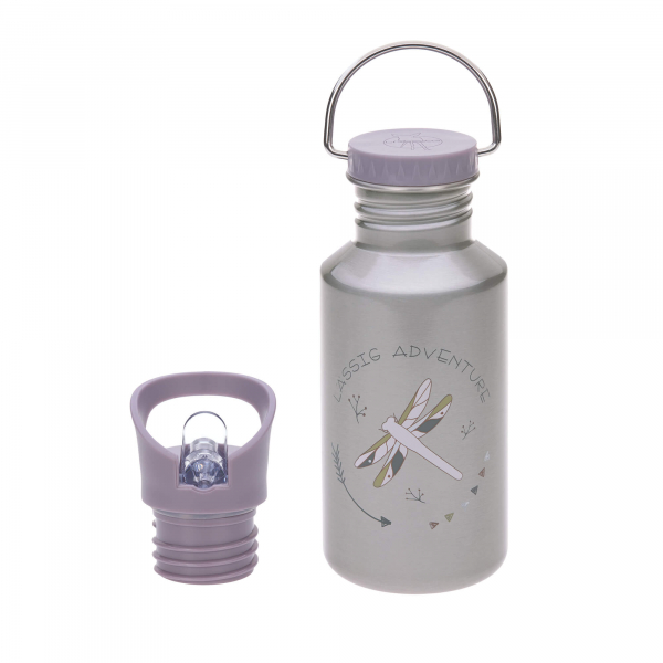 Trinkflasche Edelstahl 500ml Adventure Libelle Lila