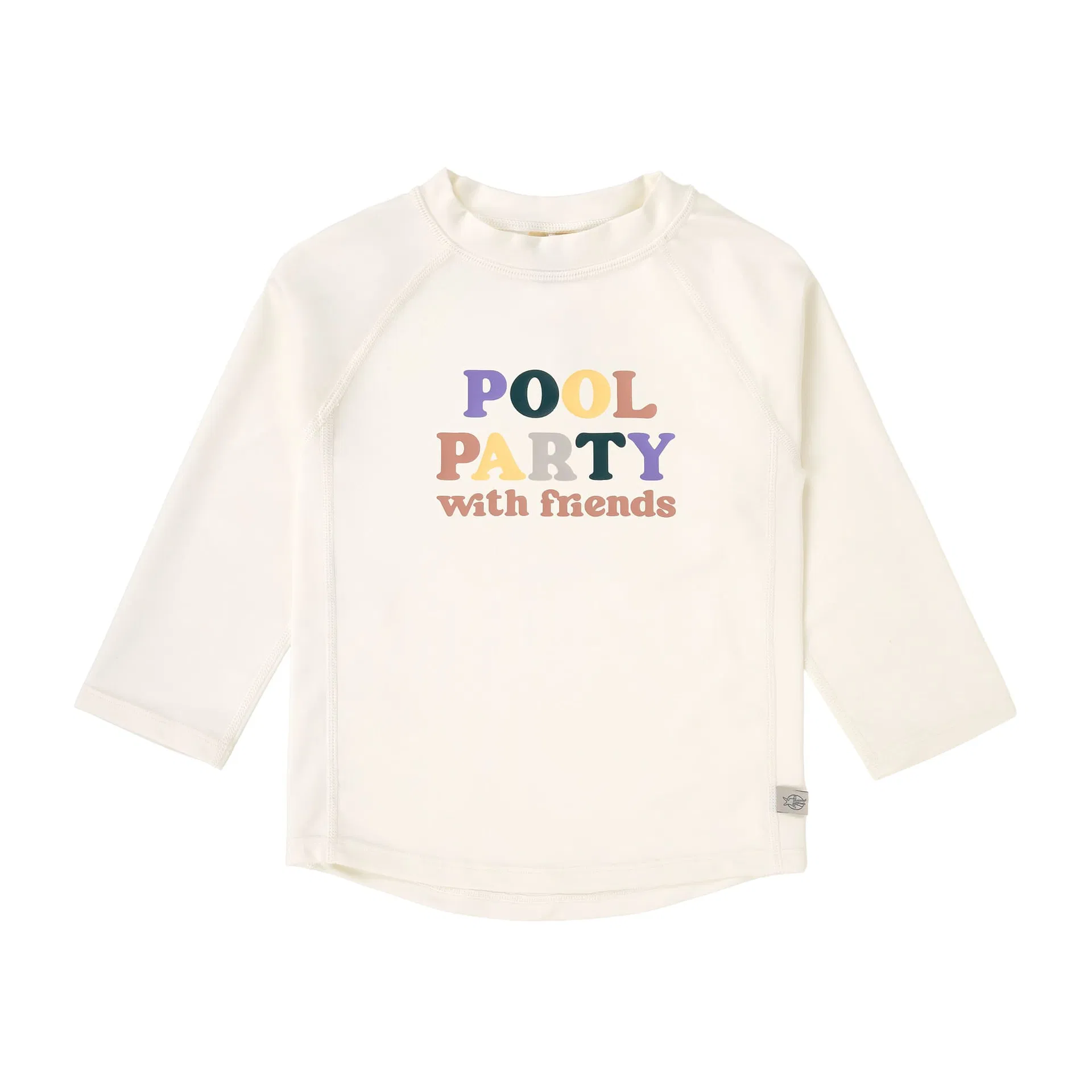 UV-Shirt langarm Pool Party Weiß