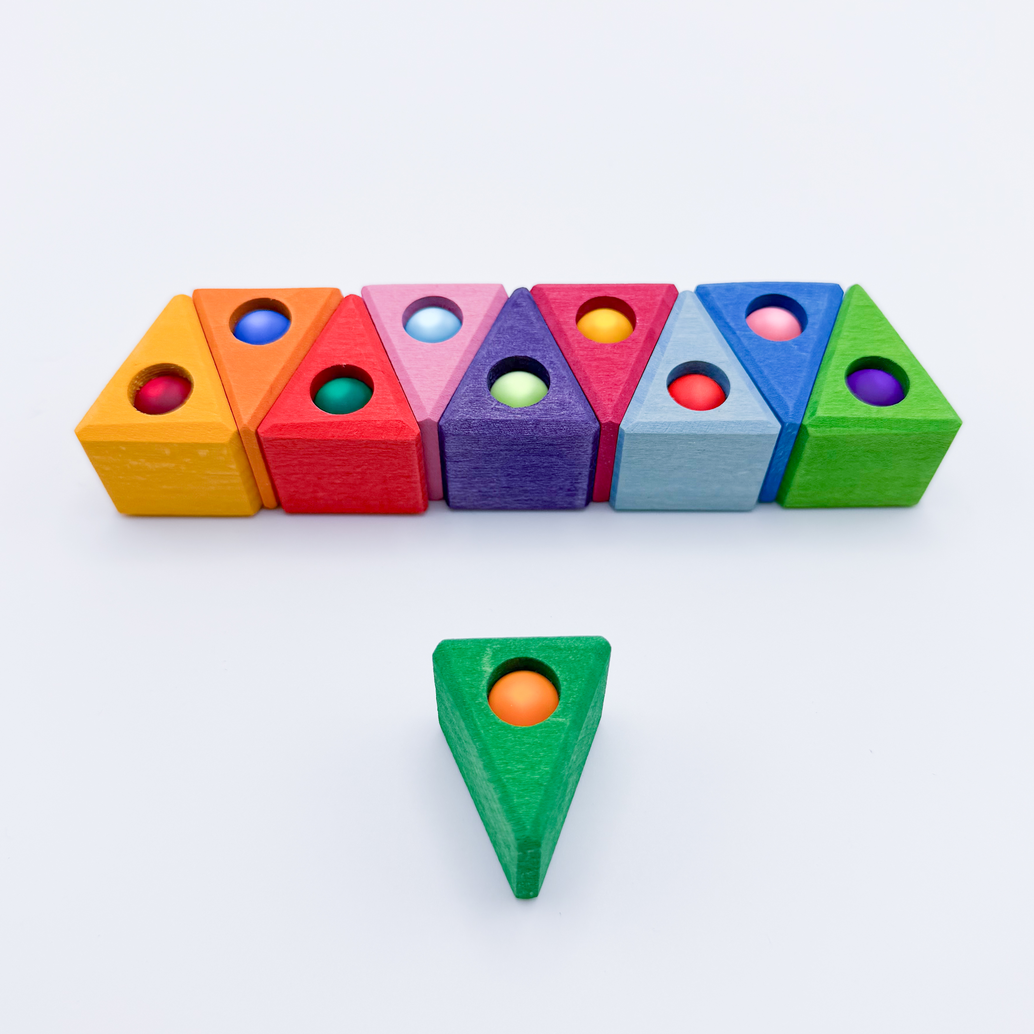 Dreiecke mit Glitzerstein Einzelstück