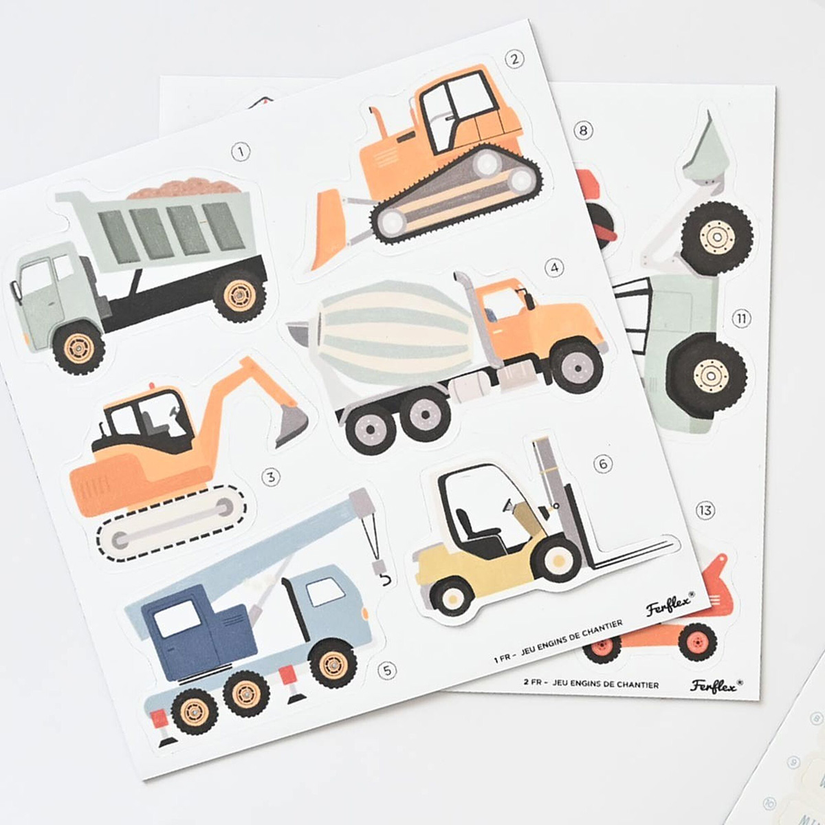 Magnetspiel Baustellenfahrzeuge Magnetspiel Baustellenfahrzeuge