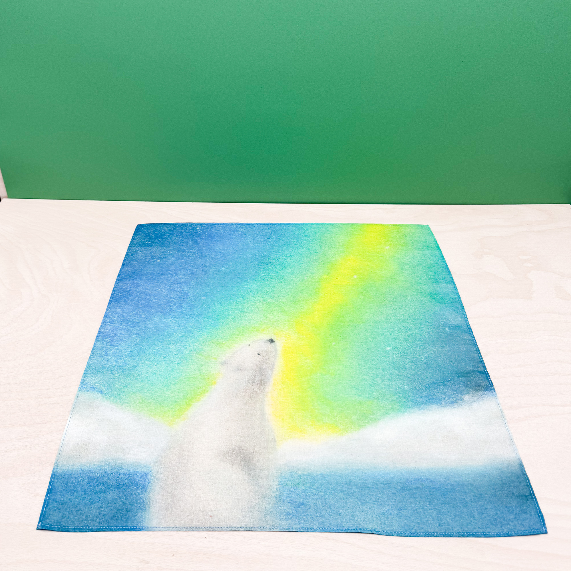 Spieltuch Eisbär 50 x 50 cm