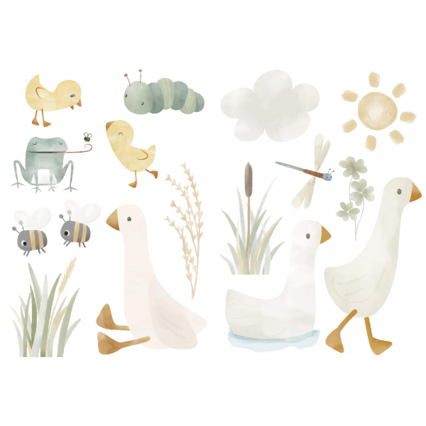 Wandsticker Set Little Goose