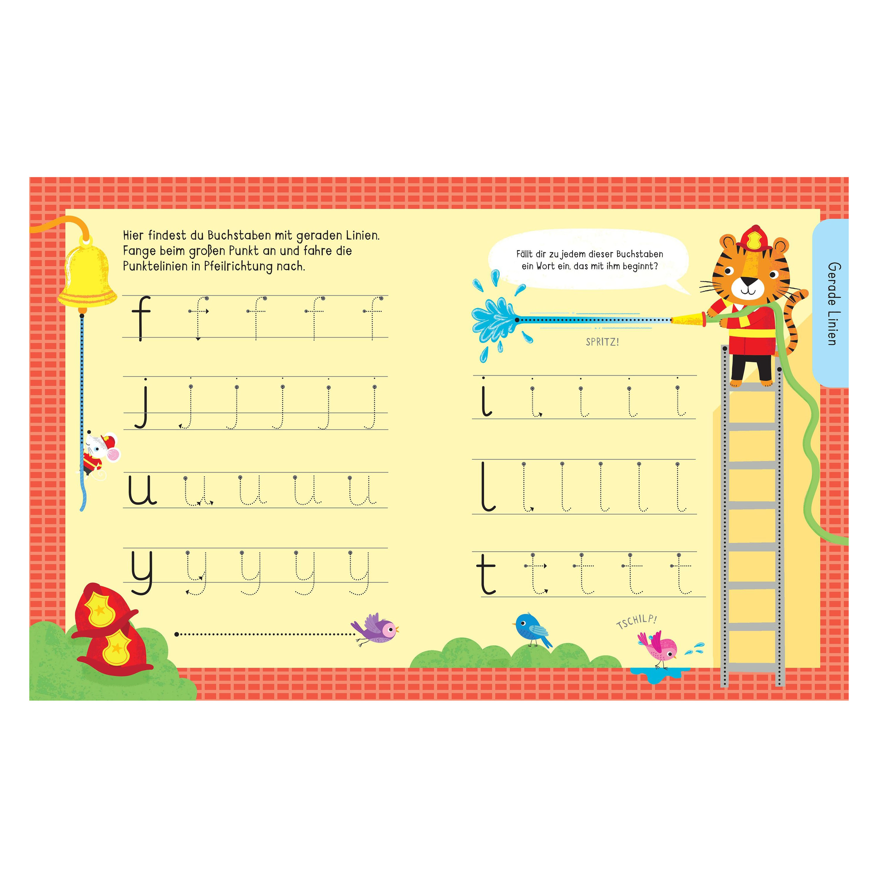 Mein Wisch-und-Weg Buch: Erste Schreibübungen