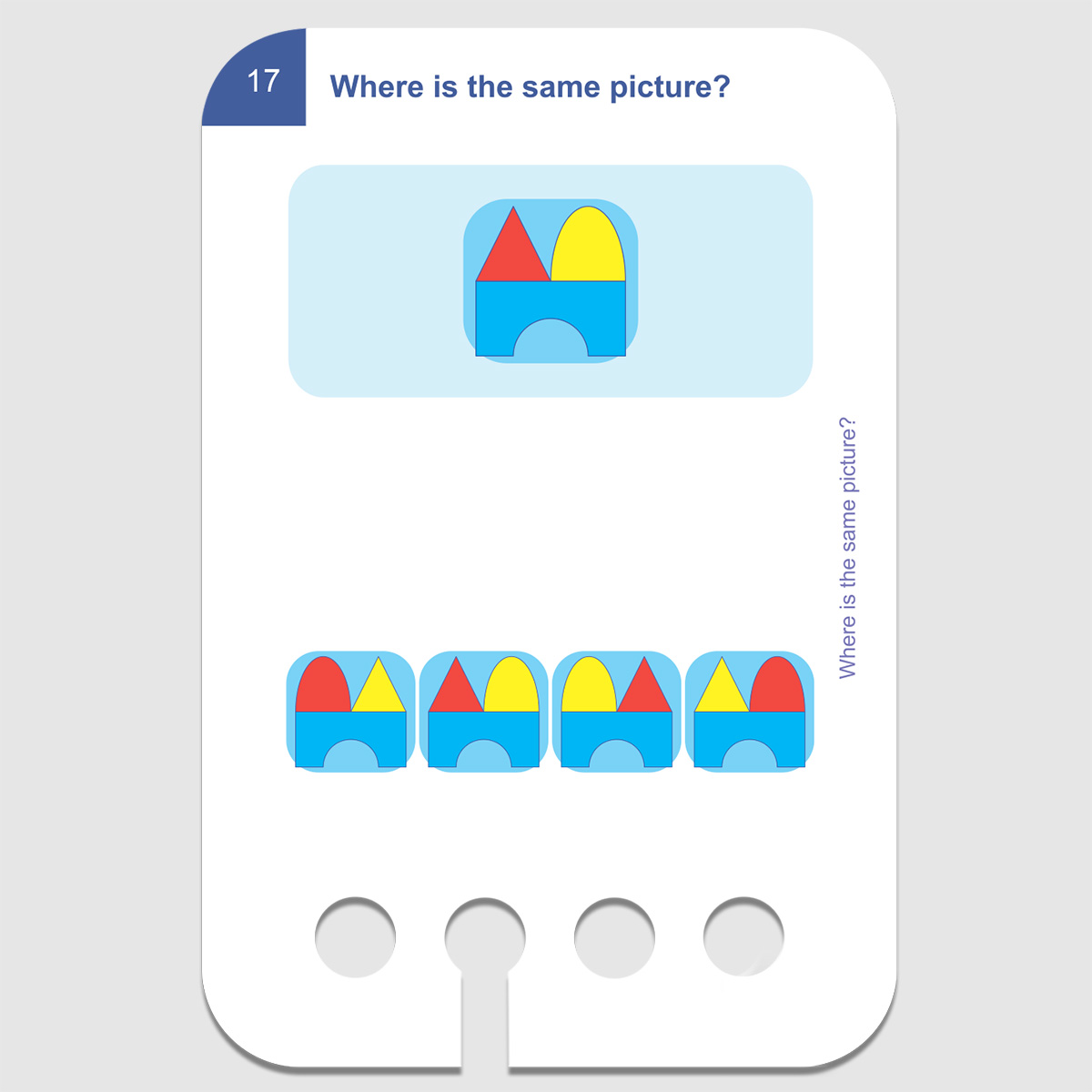 Lochkasten Kartensatz 5+ Wo ist das gleiche Bild? Lochkasten Kartensatz 5+ Wo ist das gleiche Bild?