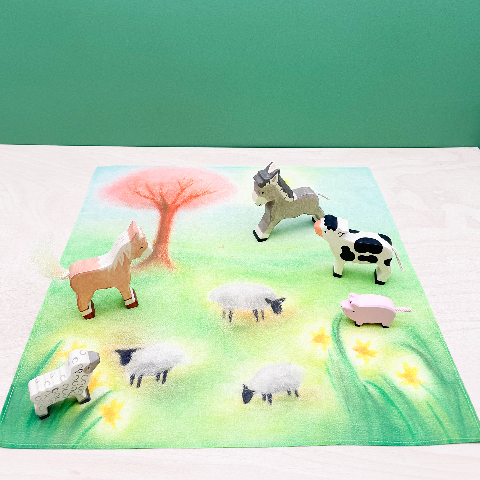 Spieltuch Weide 50 x 50 cm