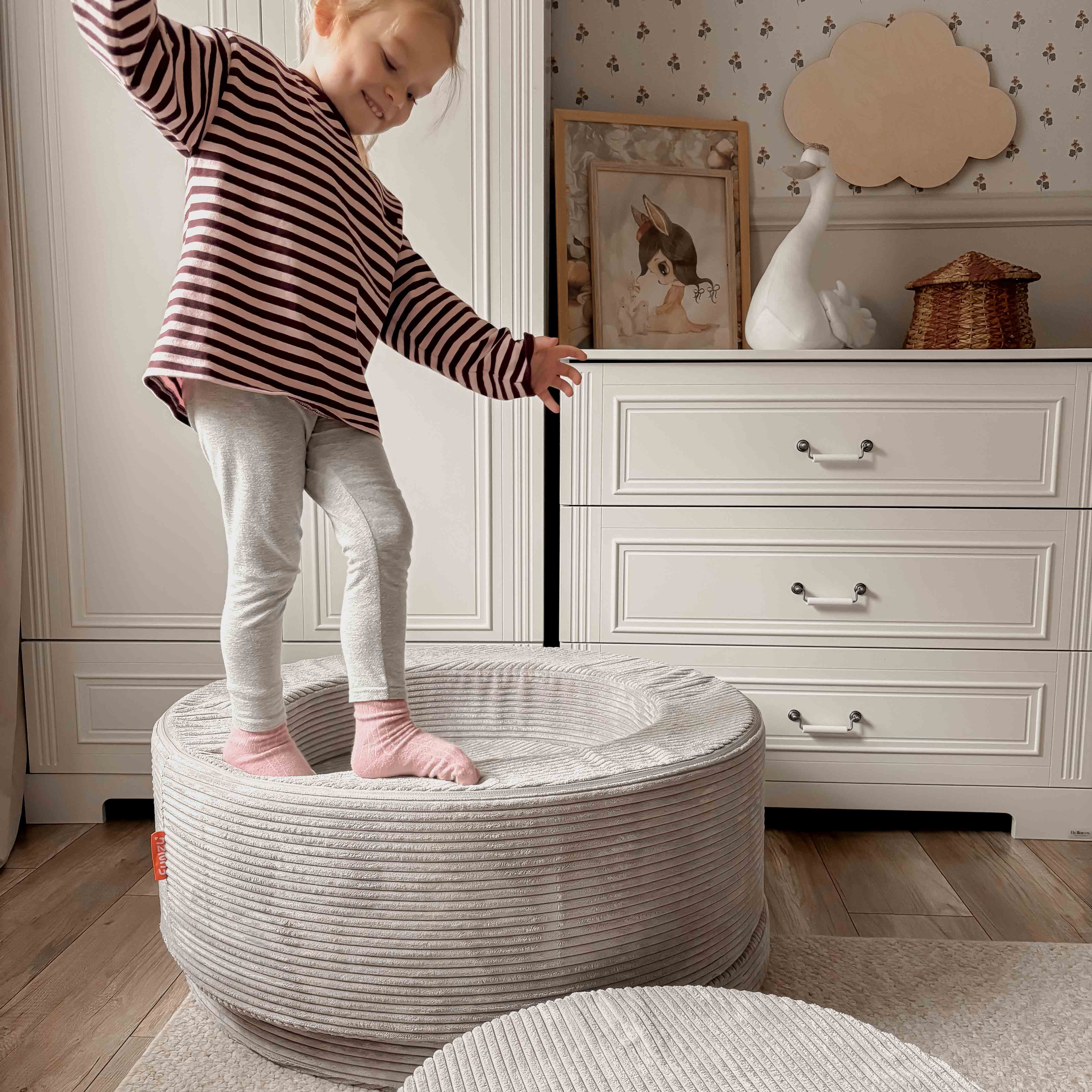 Donut Cord Koala Grau