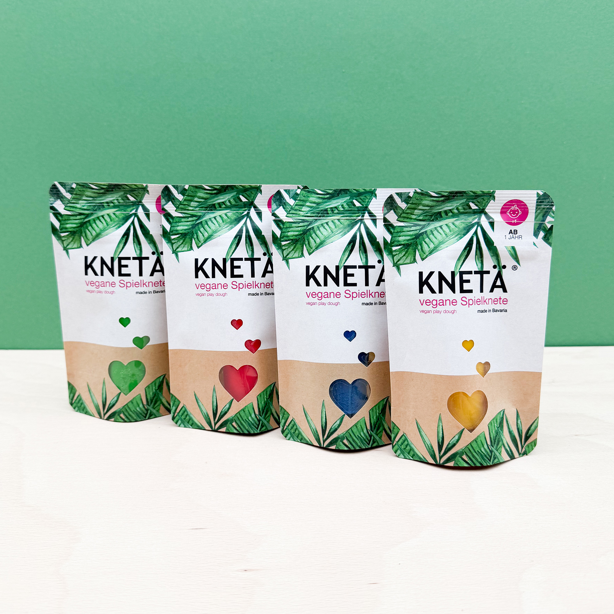 Vegane Knete 4er Set Bags