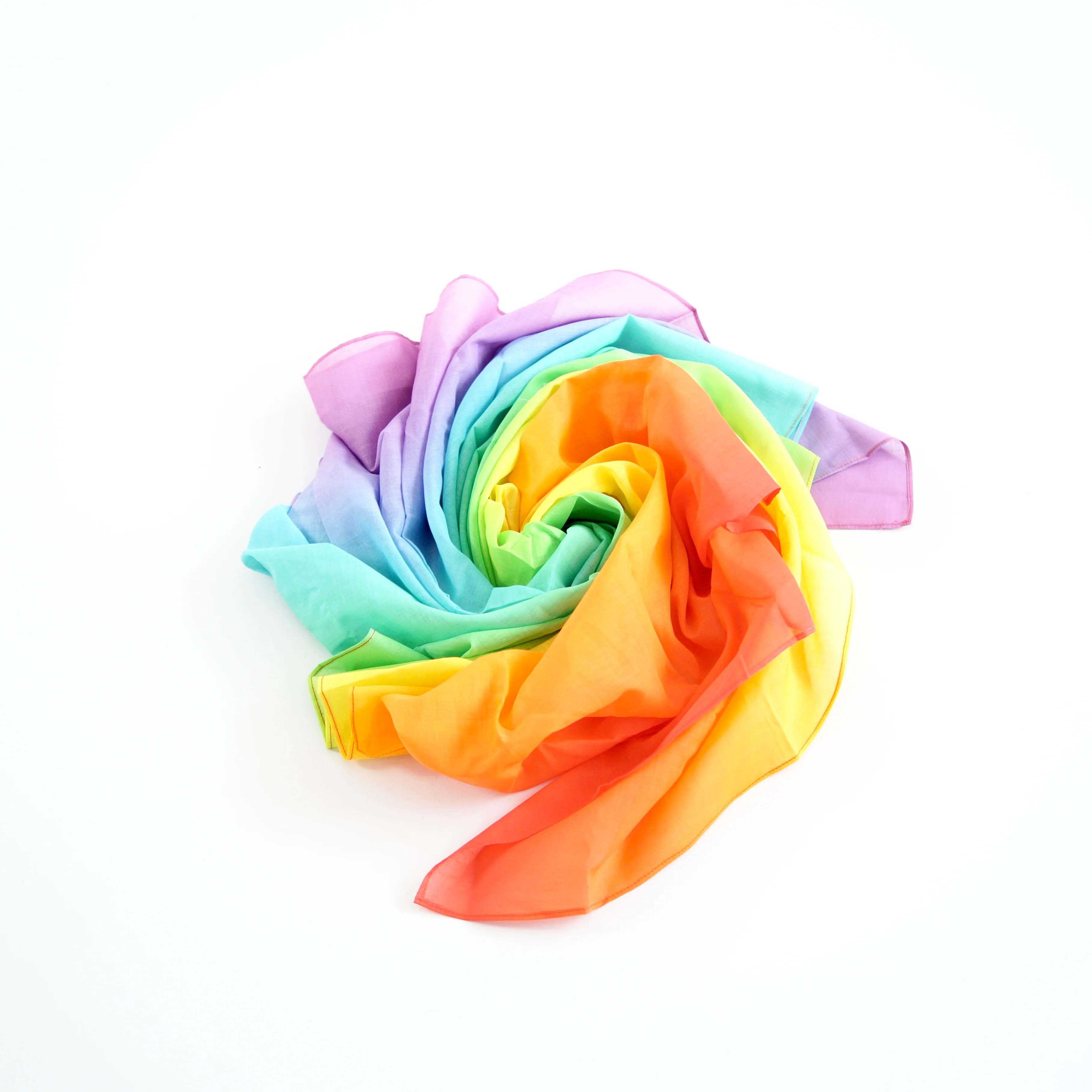 Spieltuch Rainbow Pastell 120 x 120 cm