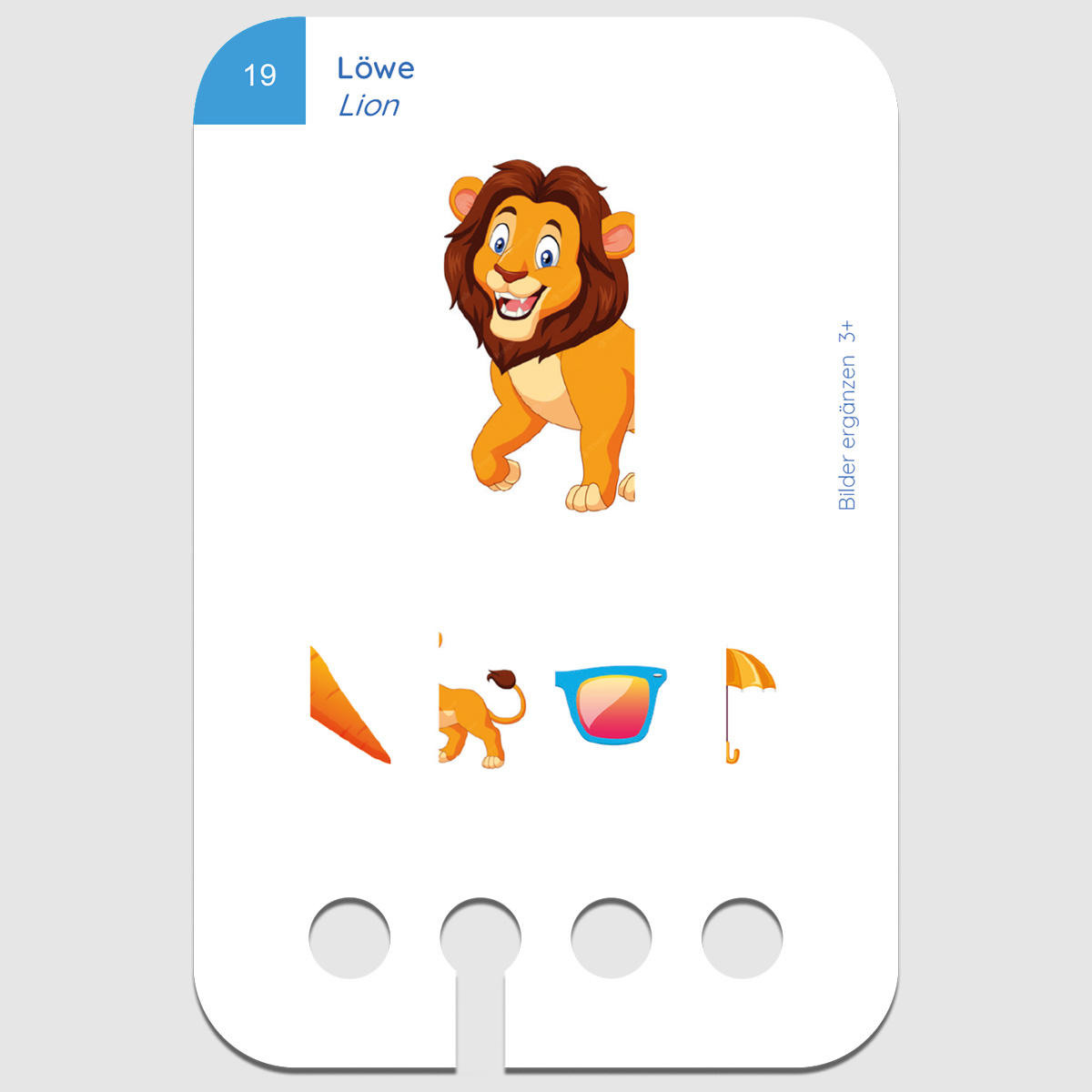 Lochkasten Kartensatz 3+ Bilder ergänzen Lochkasten Kartensatz 3+ Bilder ergänzen