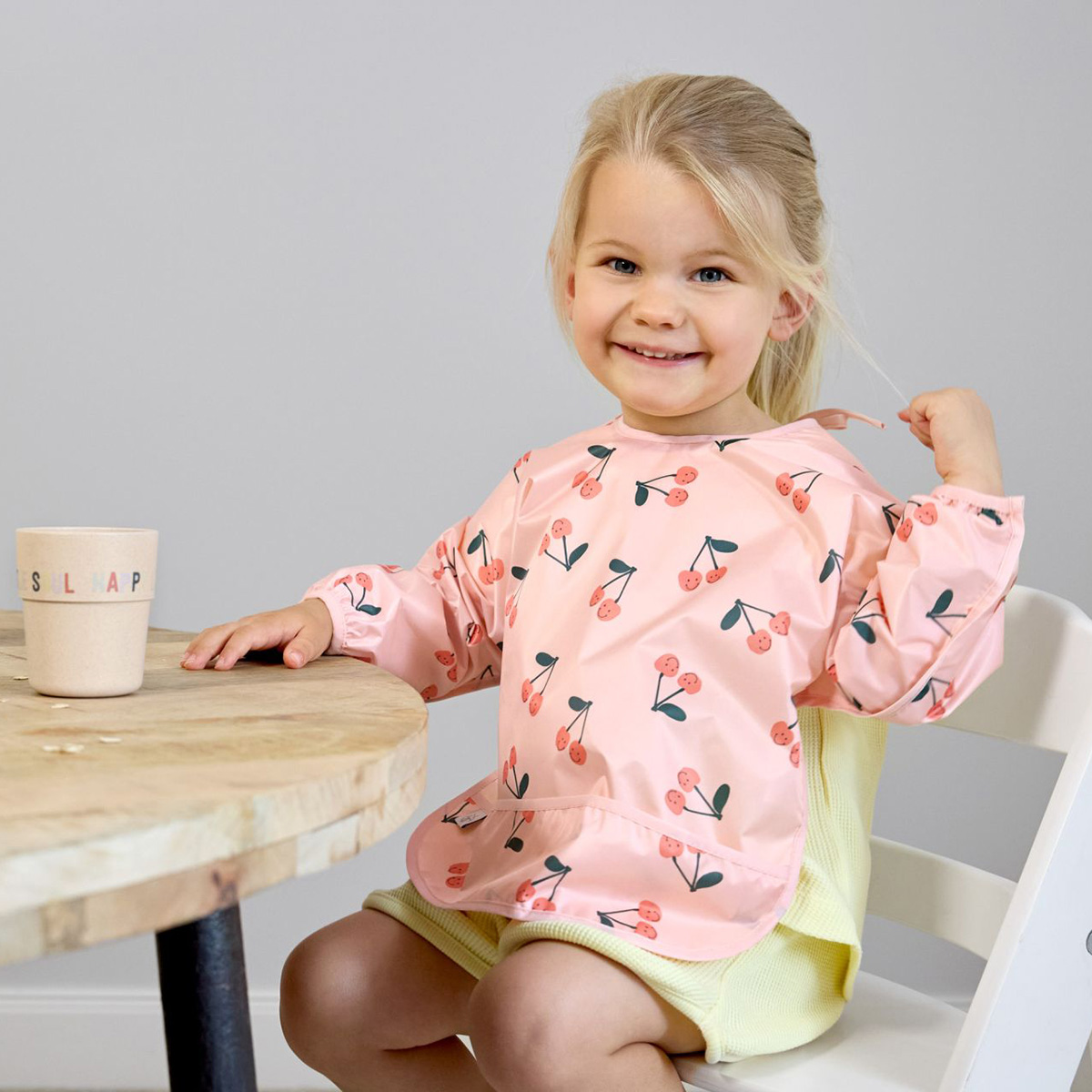 Langarm Lätzchen Set Happy Fruits Cherry Langarm Lätzchen Set Happy Fruits Cherry