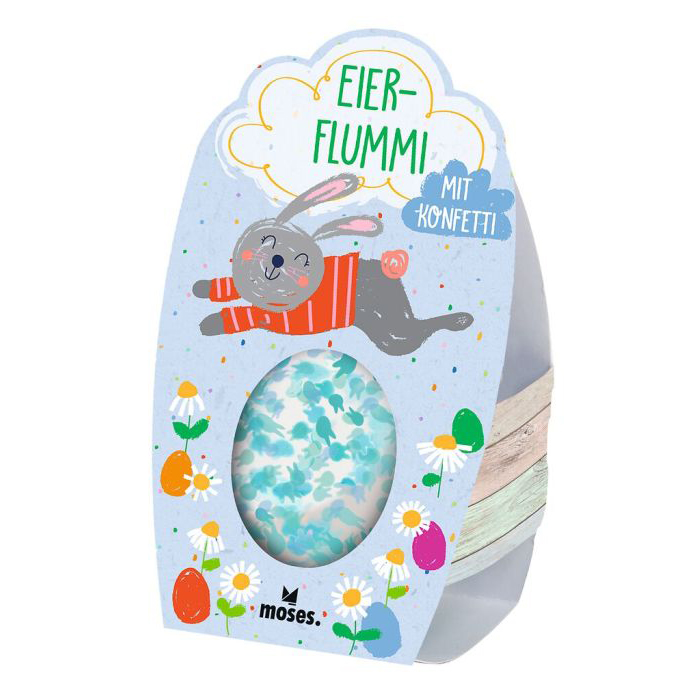 Glitzernder Eier-Flummi