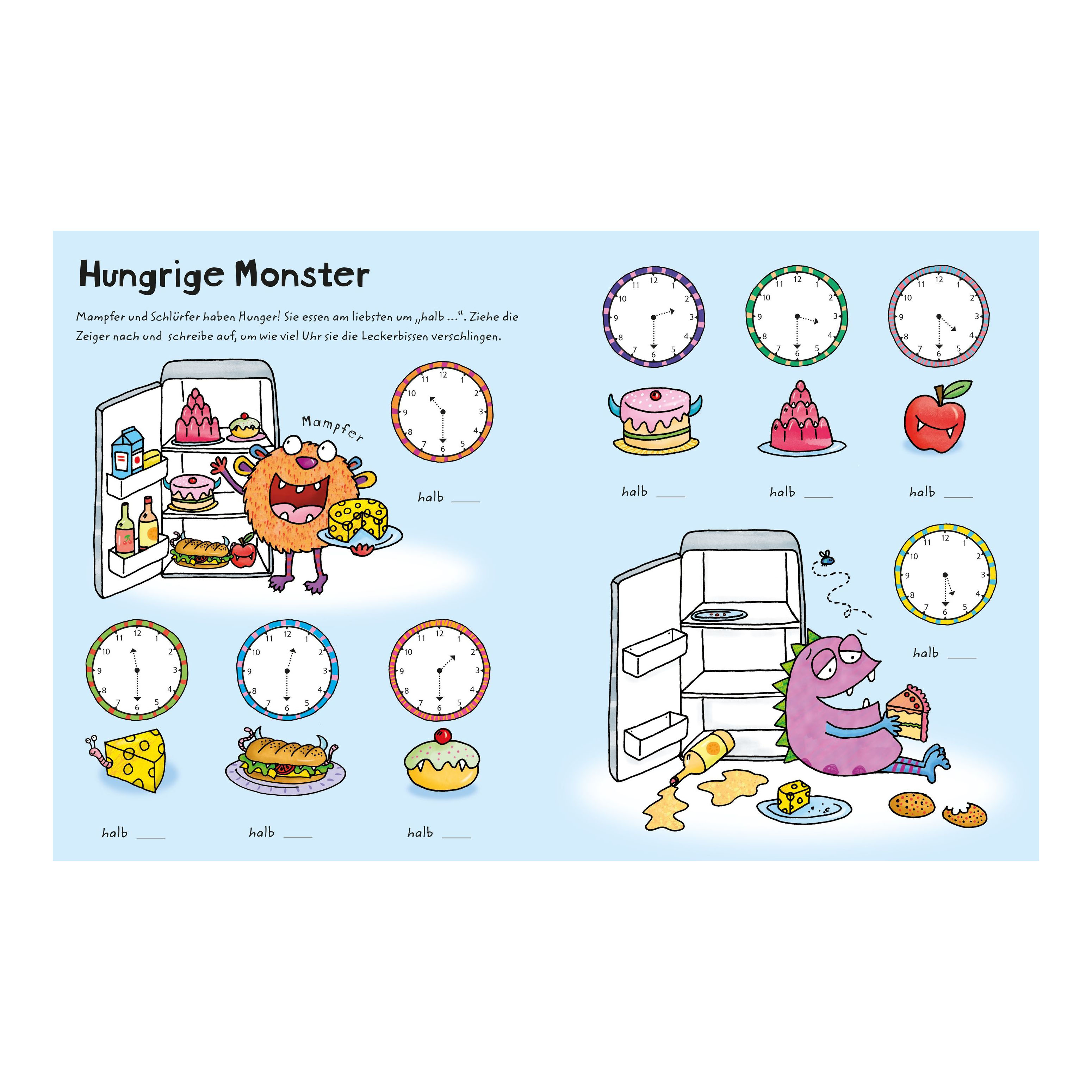 Mein Wisch-und-Weg Buch: Wie spät ist es?