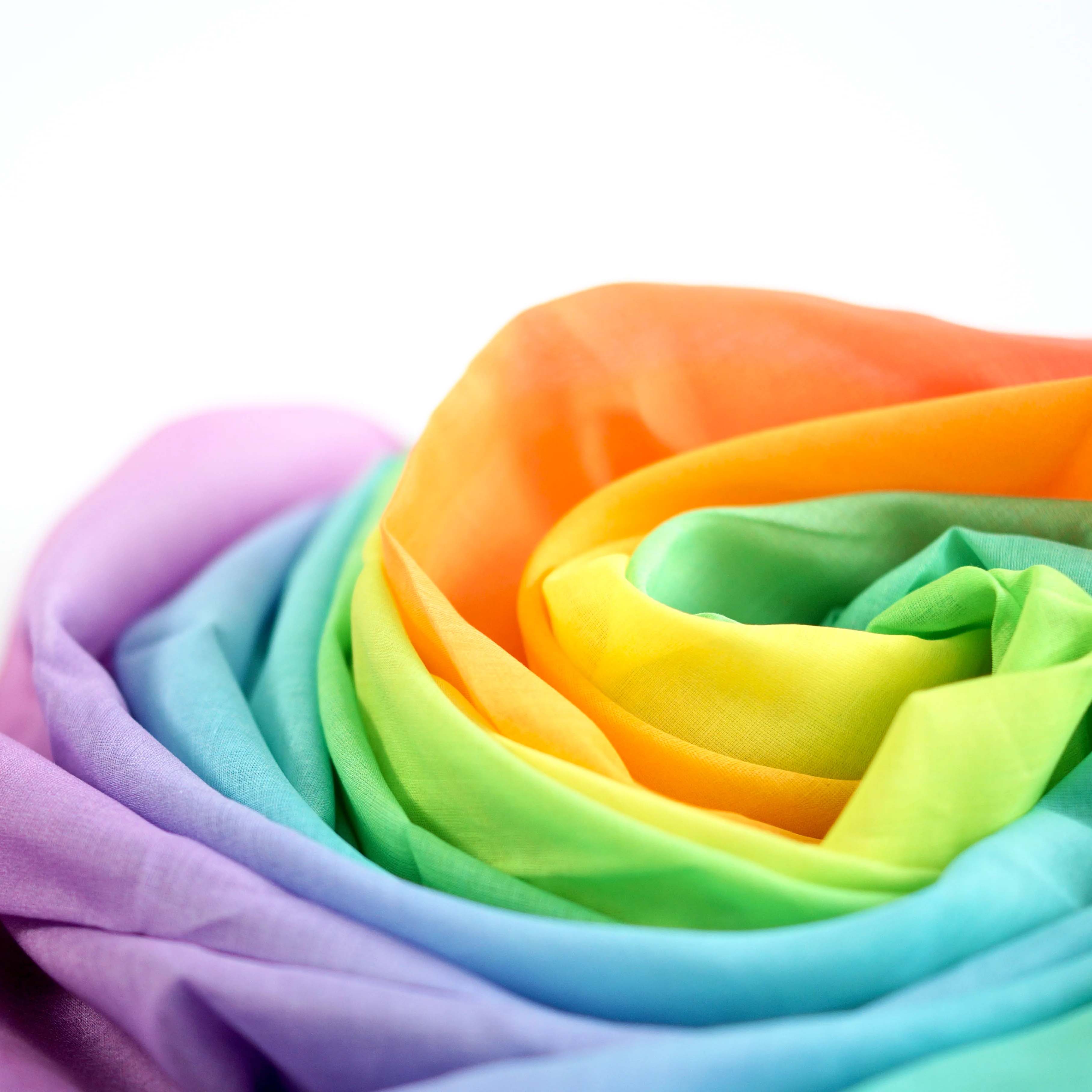 Spieltuch Rainbow Pastell 120 x 120 cm