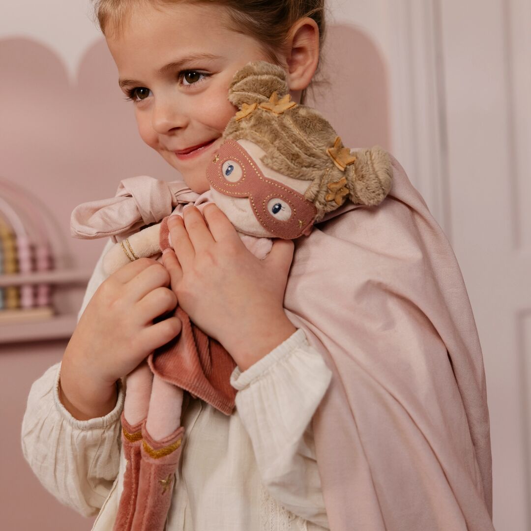 Kuschelpuppe Superheldin Rosa