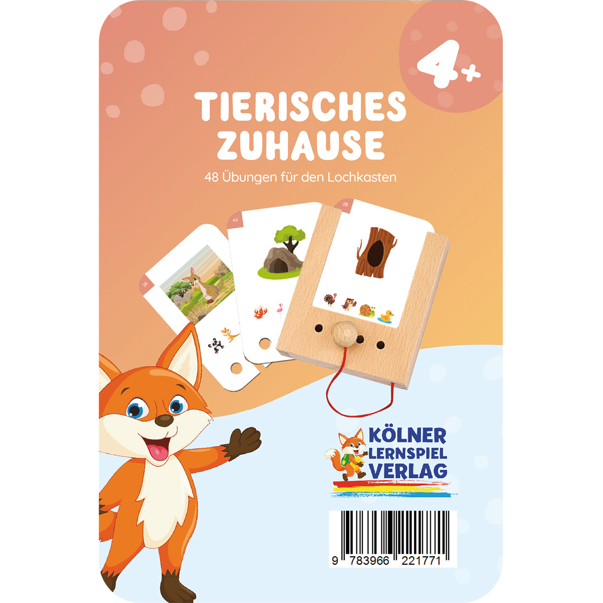 Lochkasten Kartensatz 4+ Tierisches Zuhause Lochkasten Kartensatz 4+ Tierisches Zuhause