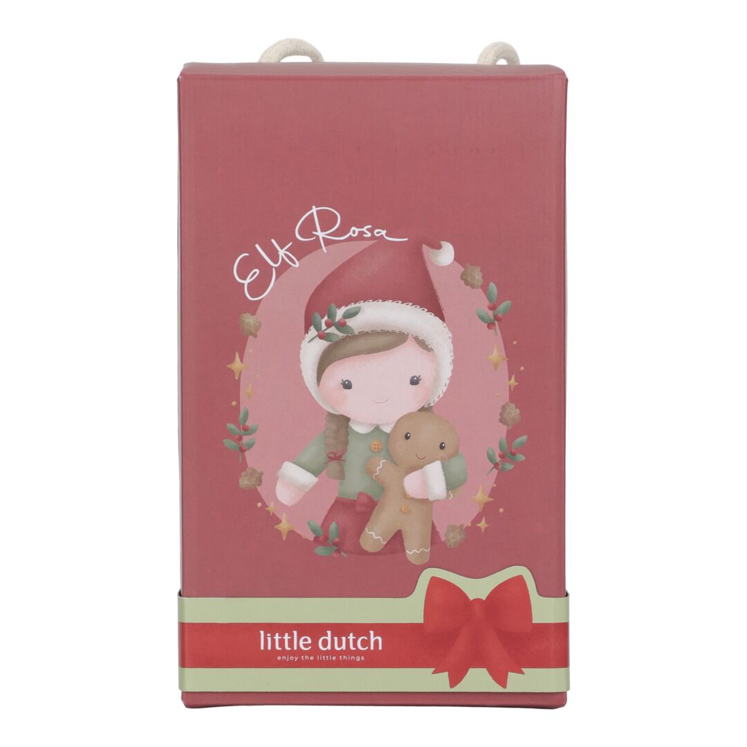 Kuschelpuppe Weihnachten Rosa