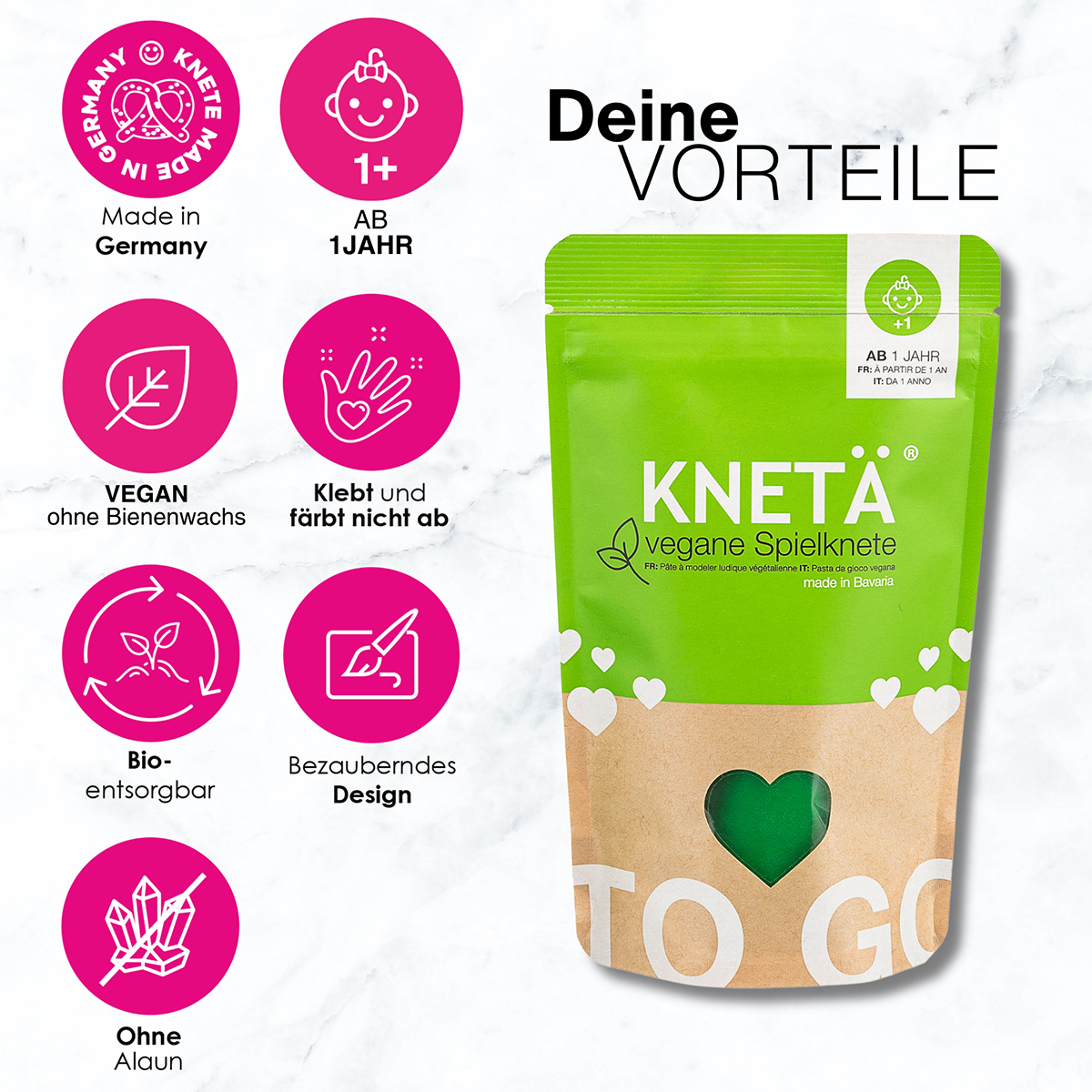 Vegane Knete 100g Grün Vegane Knete 100g Grün