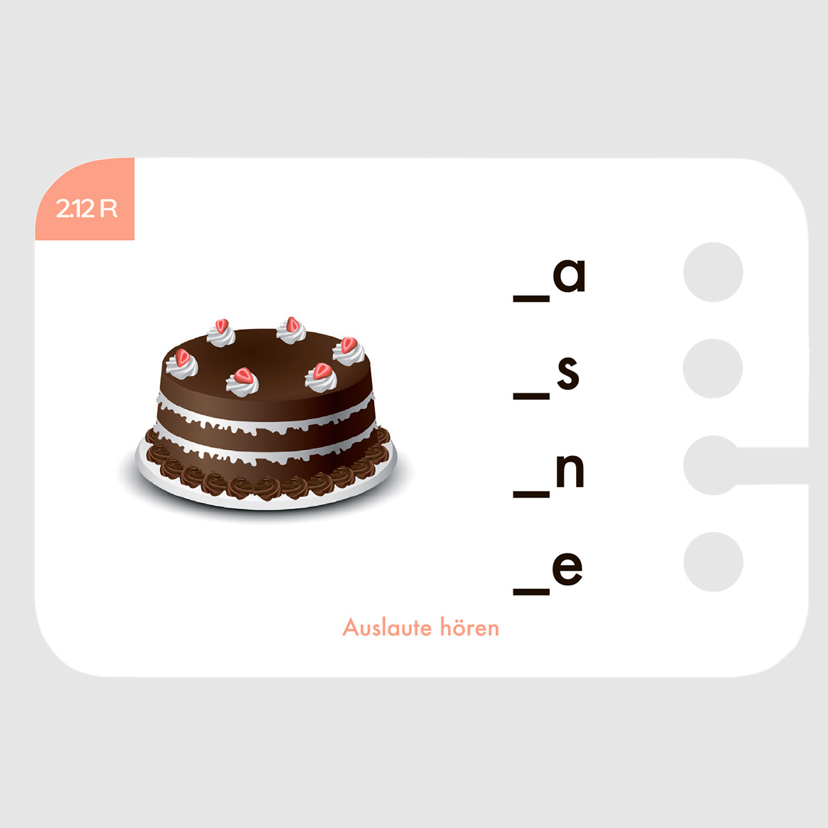 Lochkasten Kartensatz 6+ An- und Auslaute hören Lochkasten Kartensatz 6+ An- und Auslaute hören