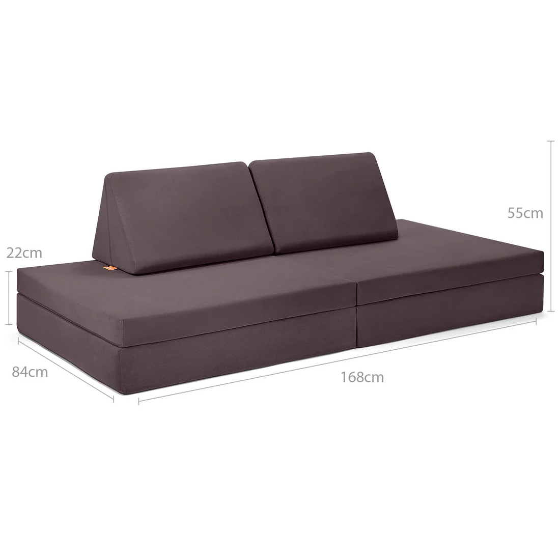 Spielsofa Velours Elefant Grau Spielsofa Velours Elefant Grau
