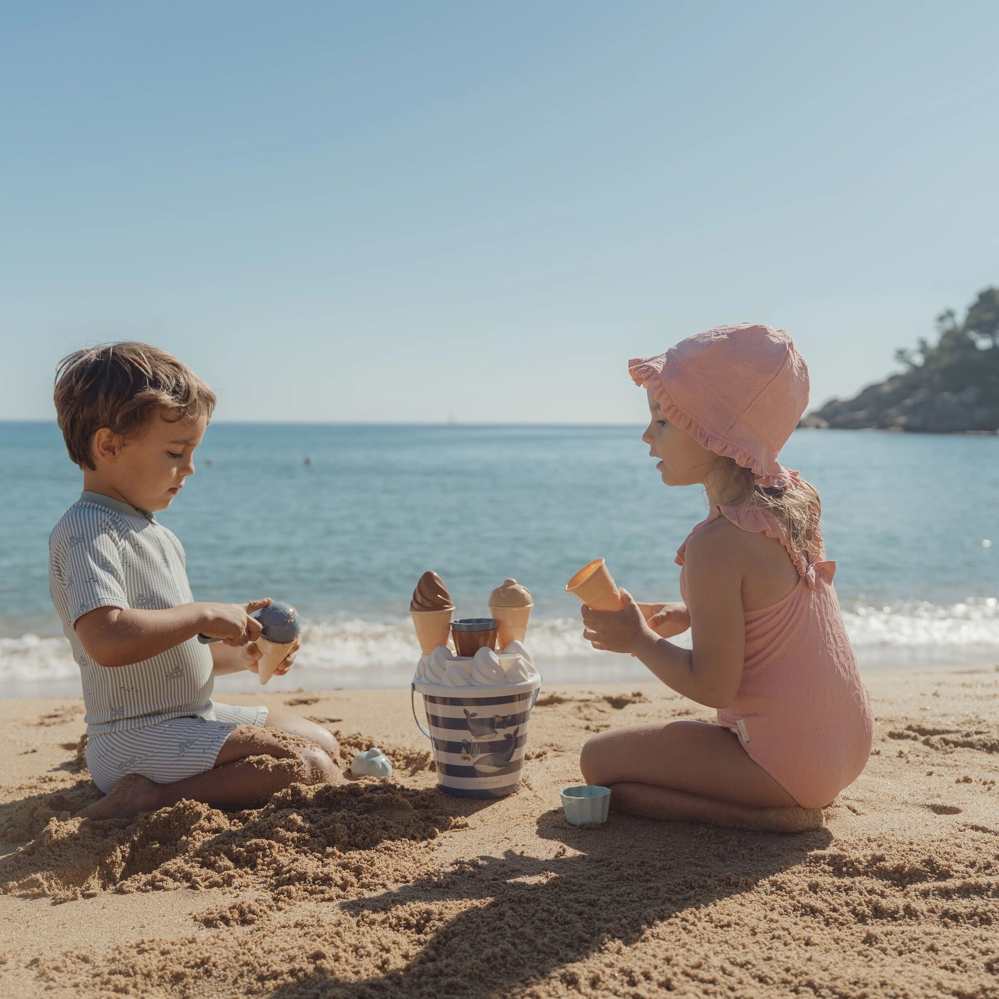 Eiscreme Eimer Set Ocean Dreams Blau