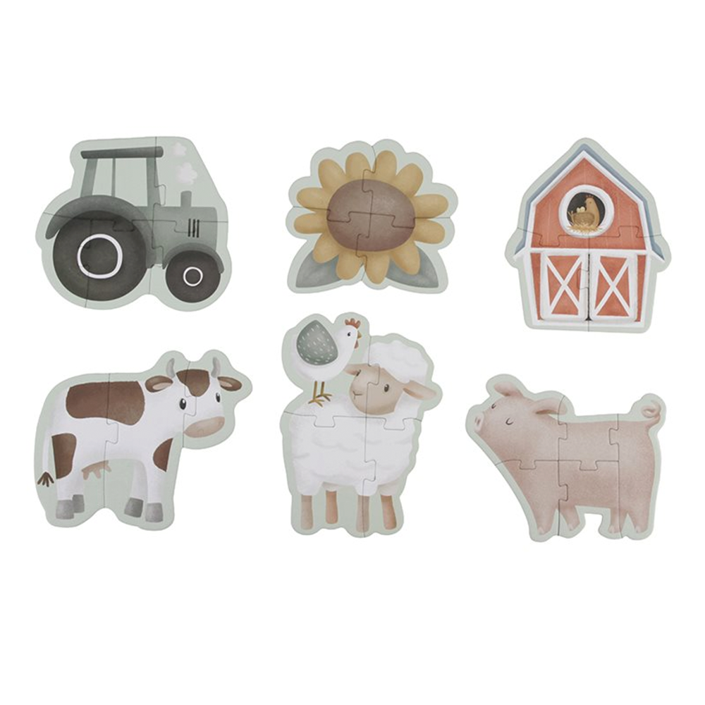 6 in 1 Puzzle Set Little Farm