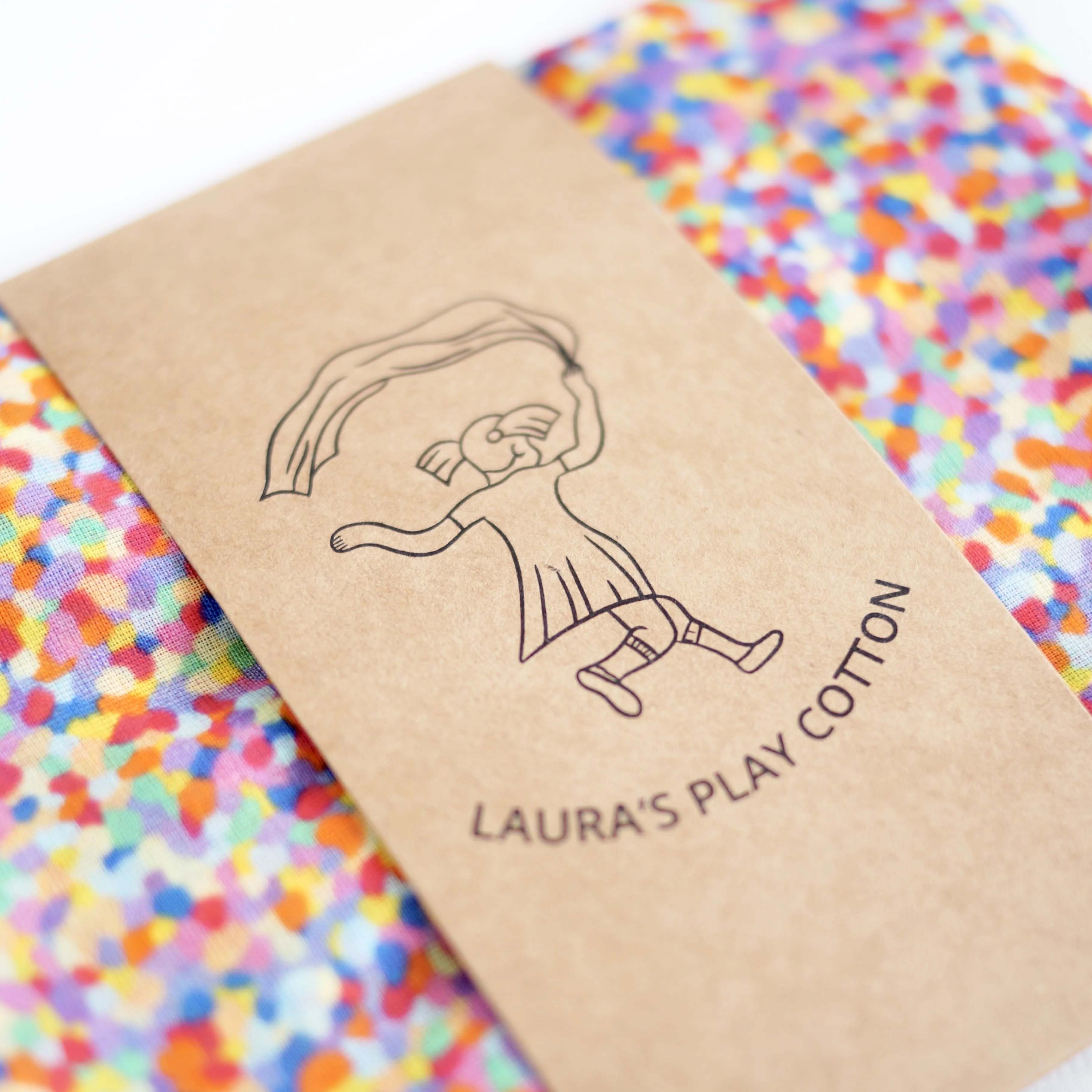 Spieltuch Super Confetti 90 x 90 cm