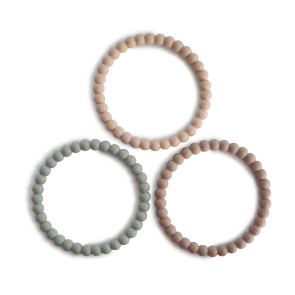 Beißring Armband Pearl Clary Sage/Tuscany/Desert Sand